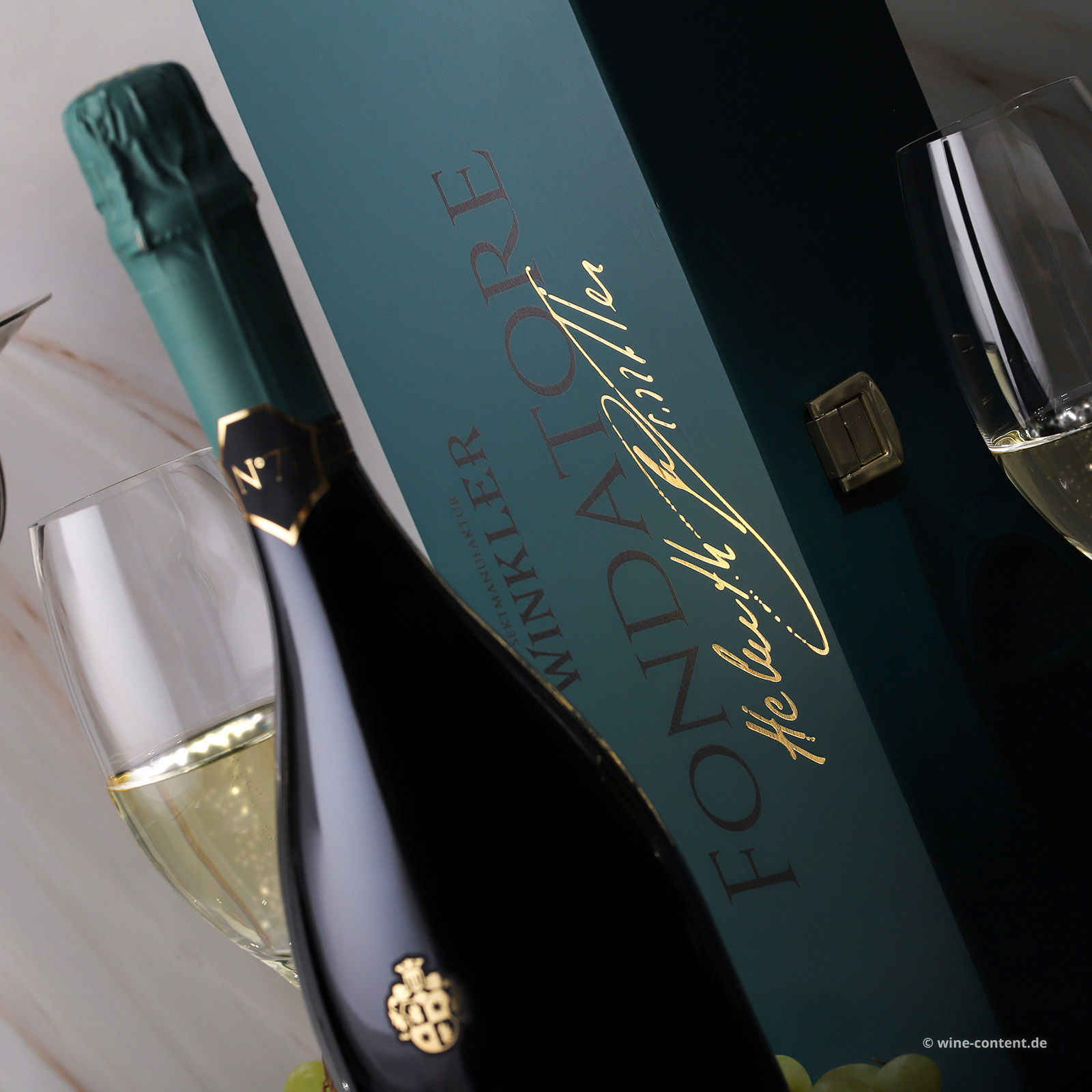 Spumante Fondatore N°71 in Holzkiste