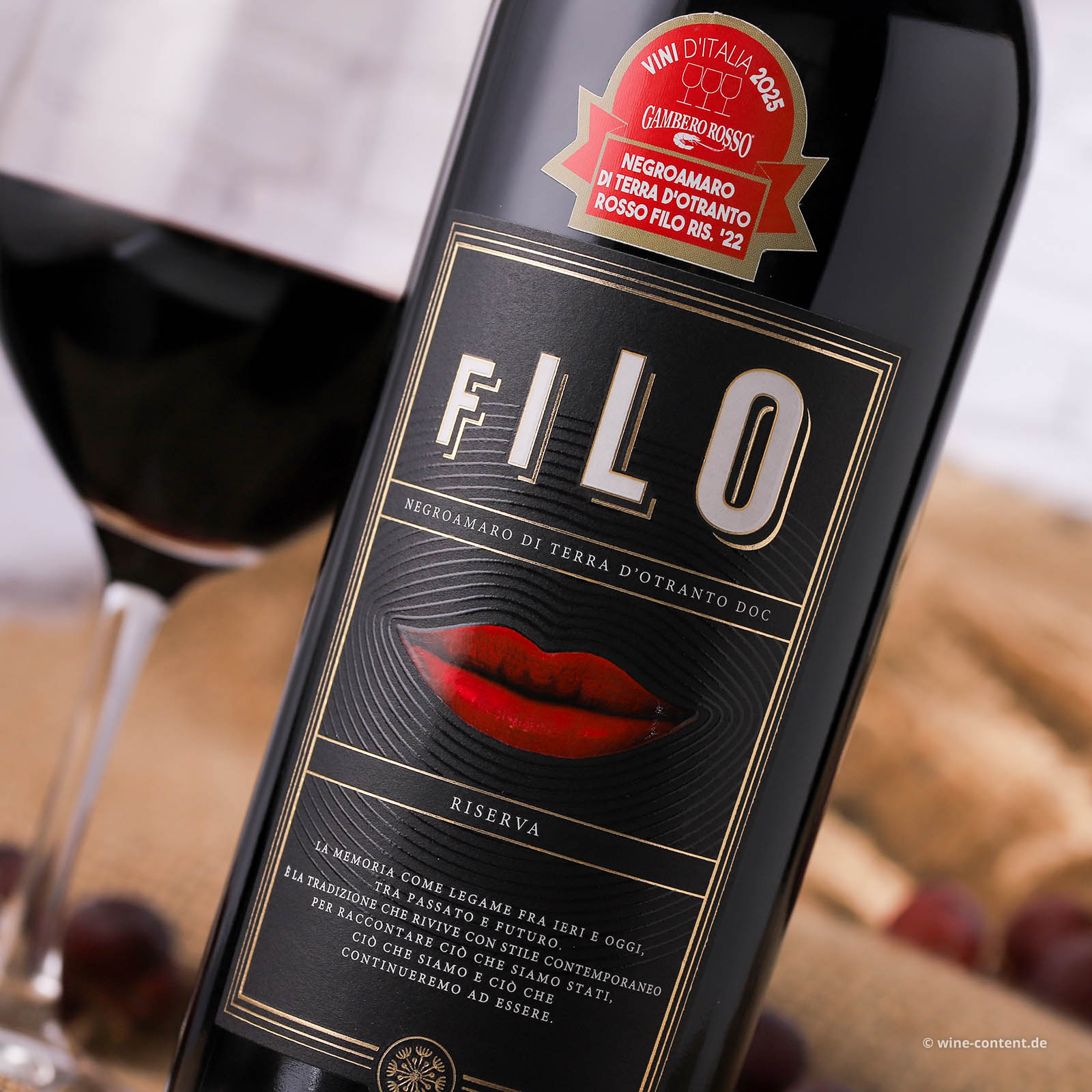 Negroamaro Terra d'Otranto Riserva 2022 Filo