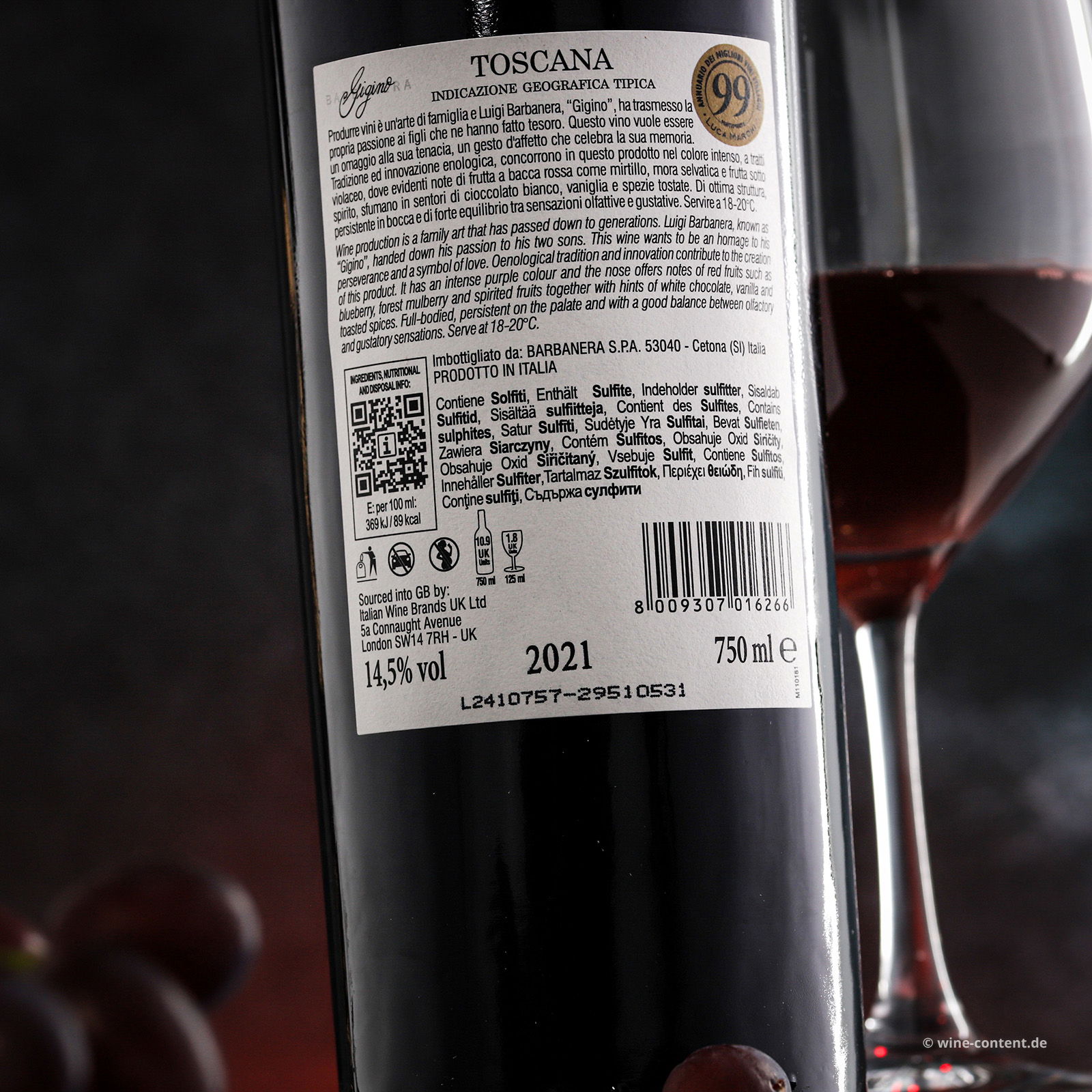 Gigino Rosso 2021 Anniversario 80