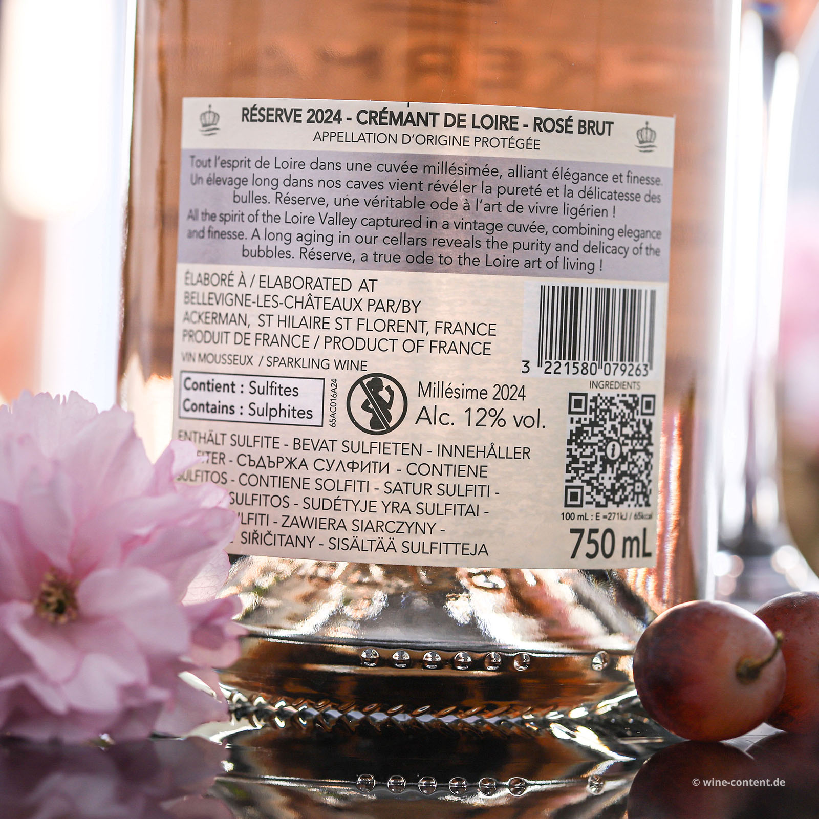 Crémant de Loire Rosé 2024 Réserve Brut