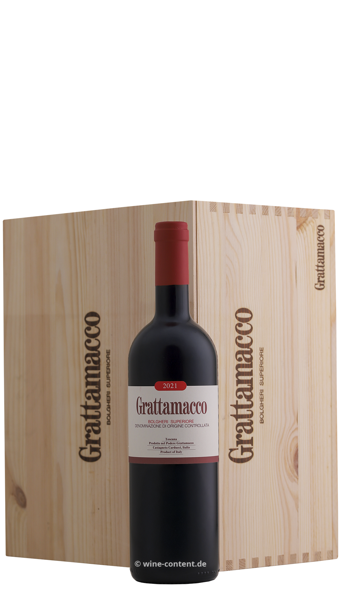 6er-Holzkiste Bolgheri Rosso Superiore 2021 Bio