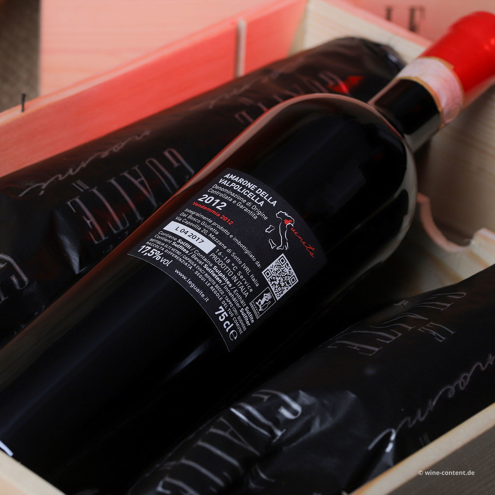 6er-Holzkiste Amarone 2012