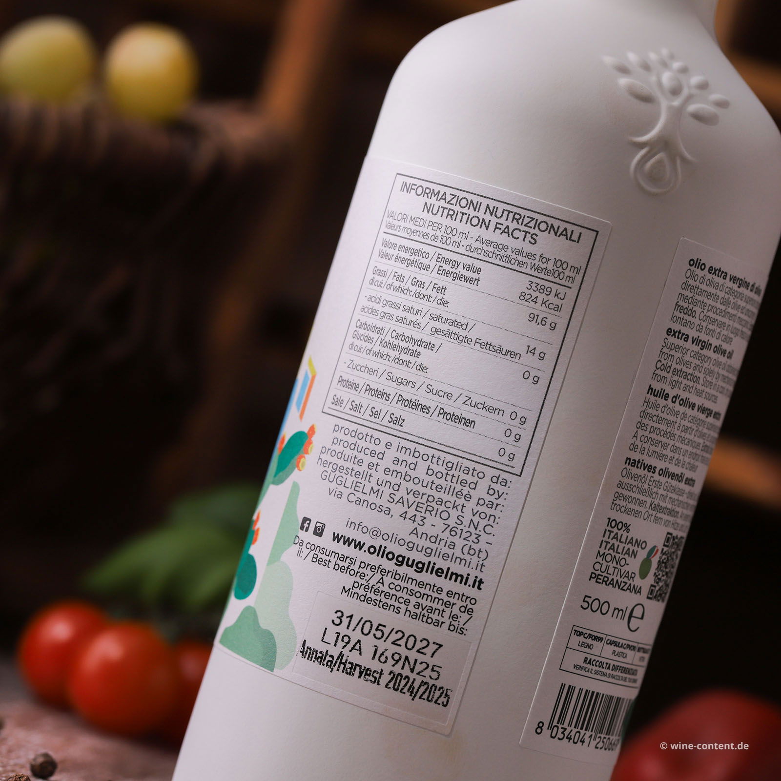 0,5 L Olivenöl Extra Vergine 2025 Peranzana