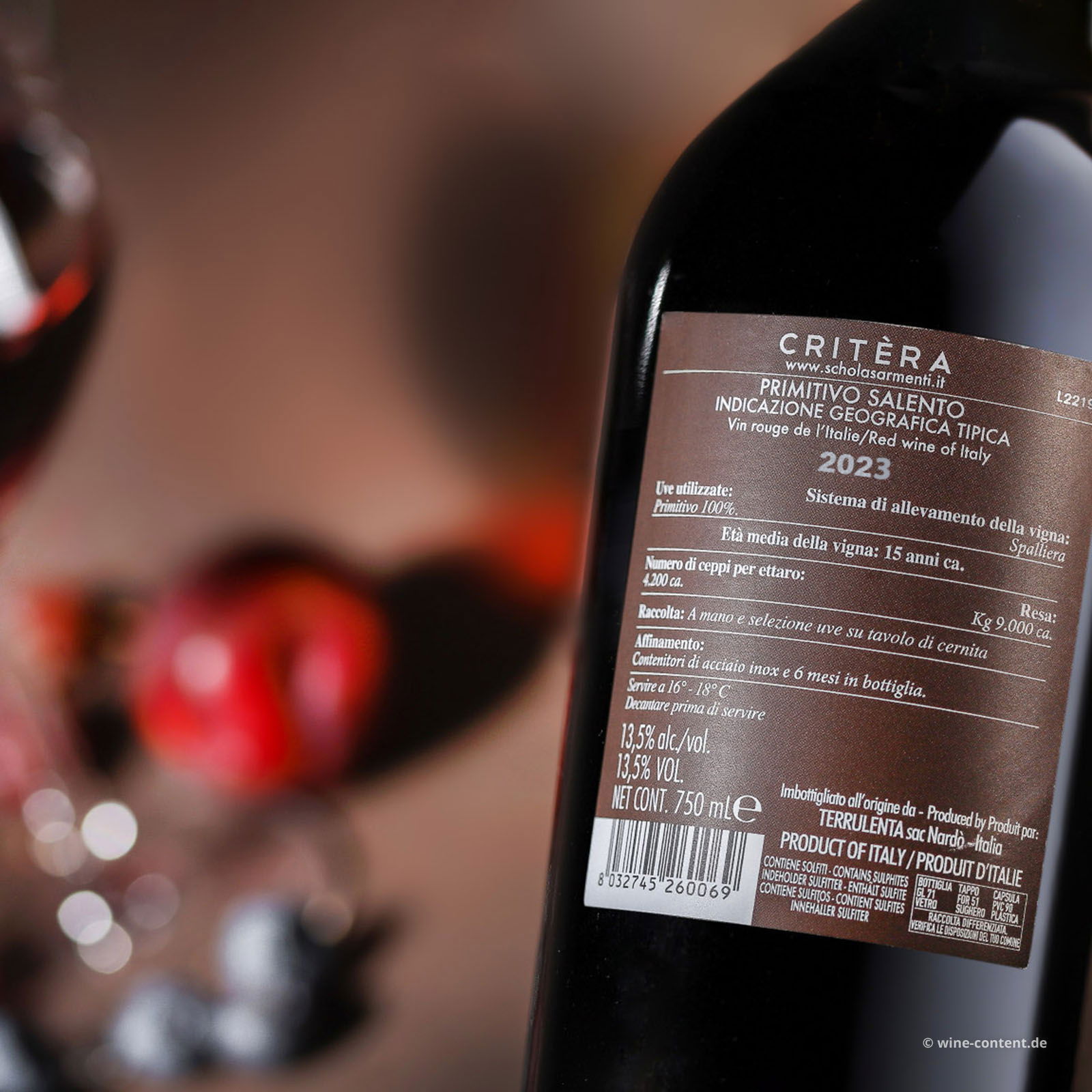 Primitivo Salento 2023 Critèra