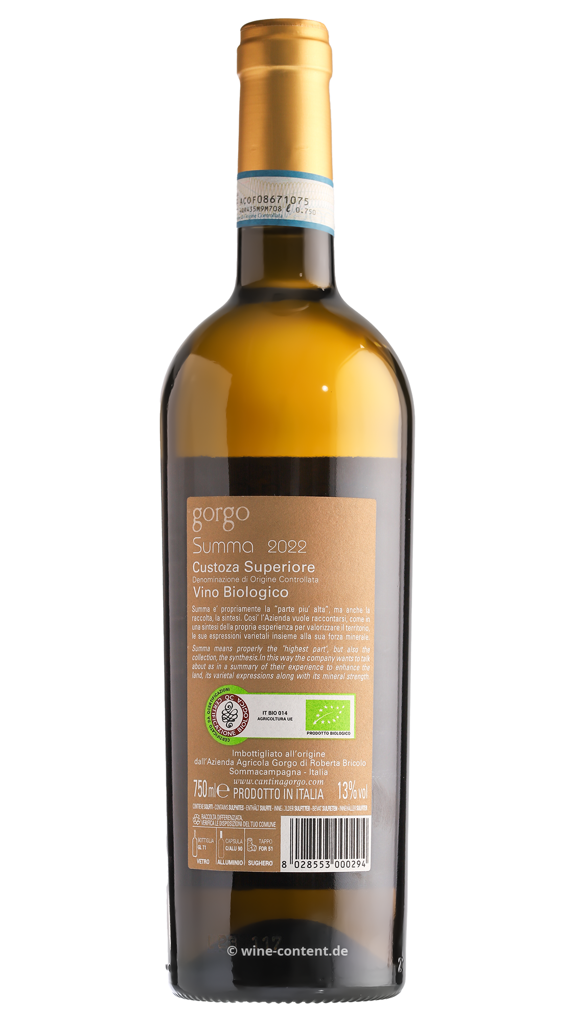 Custoza Superiore 2022 Summa Bio