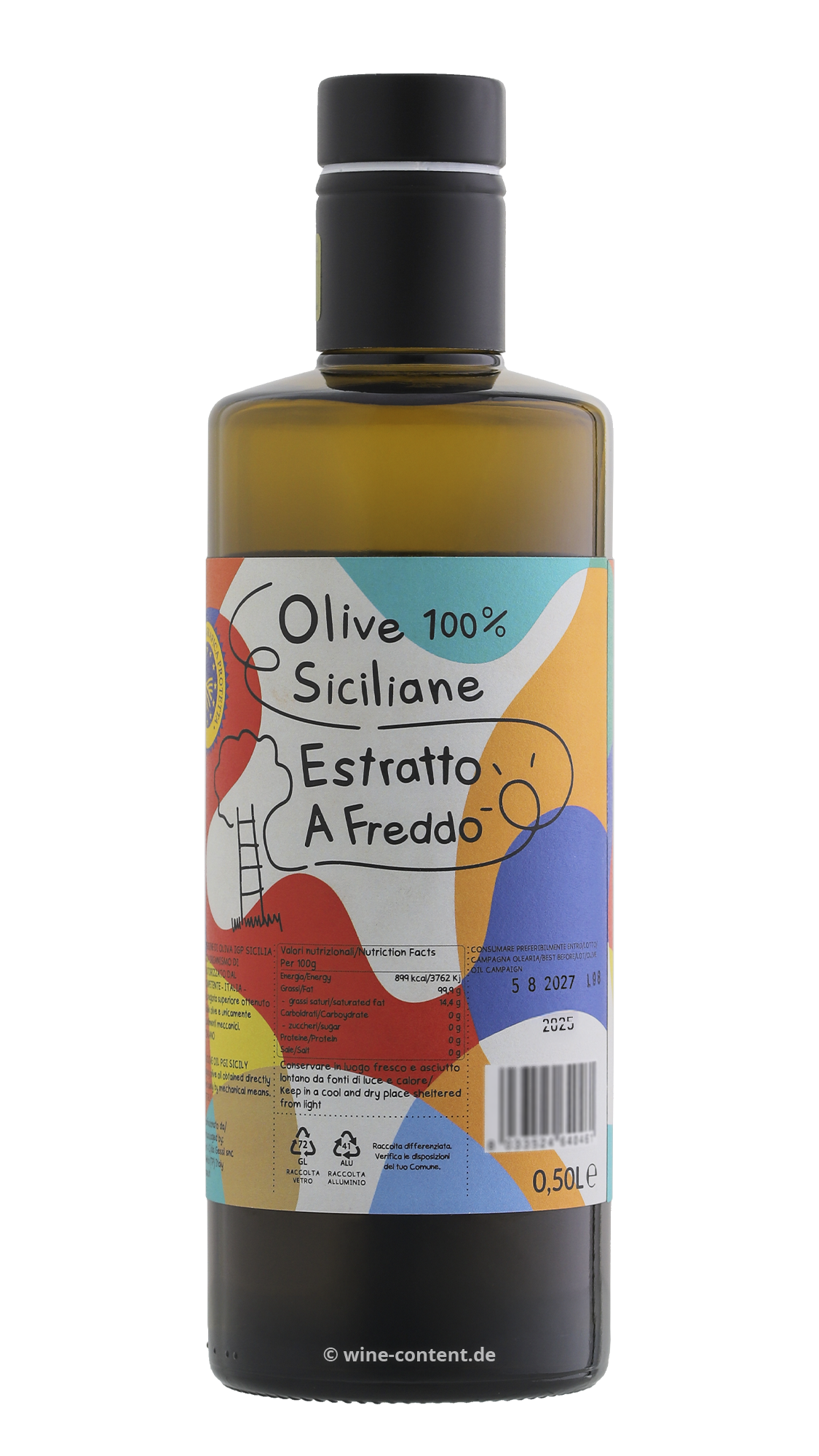 0,5 L Olivenöl Extra Vergine Sicilia 2025