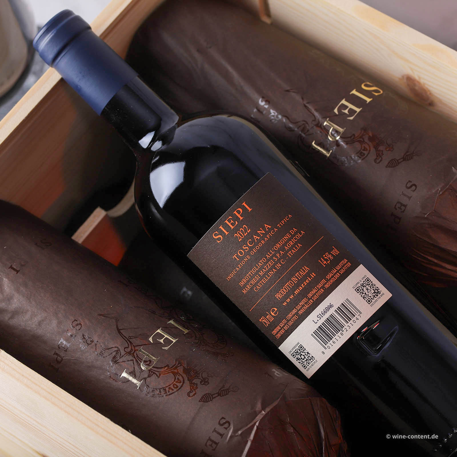 6er-Holzkiste Siepi 2022