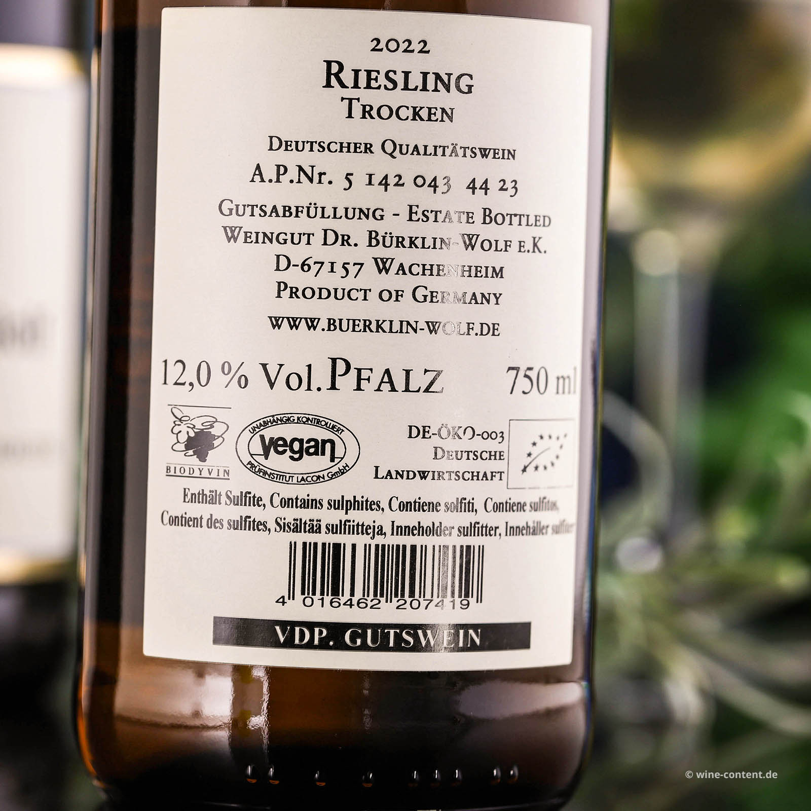 Riesling 2022 L'Expression du Terroir Bio