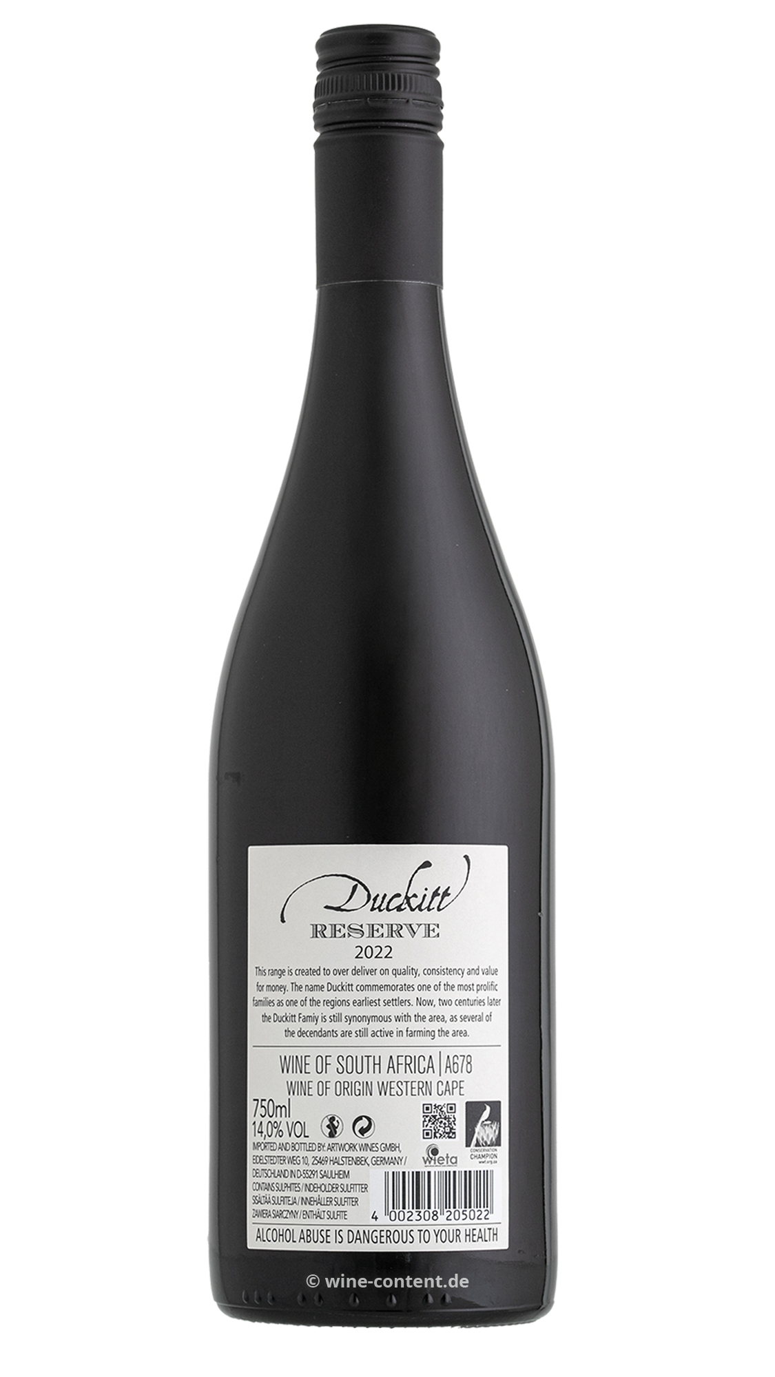 Shiraz Reserve 2022 Duckitt