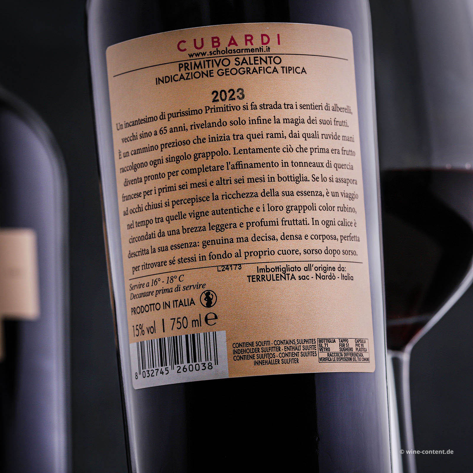 Primitivo Salento 2023 Cubardi