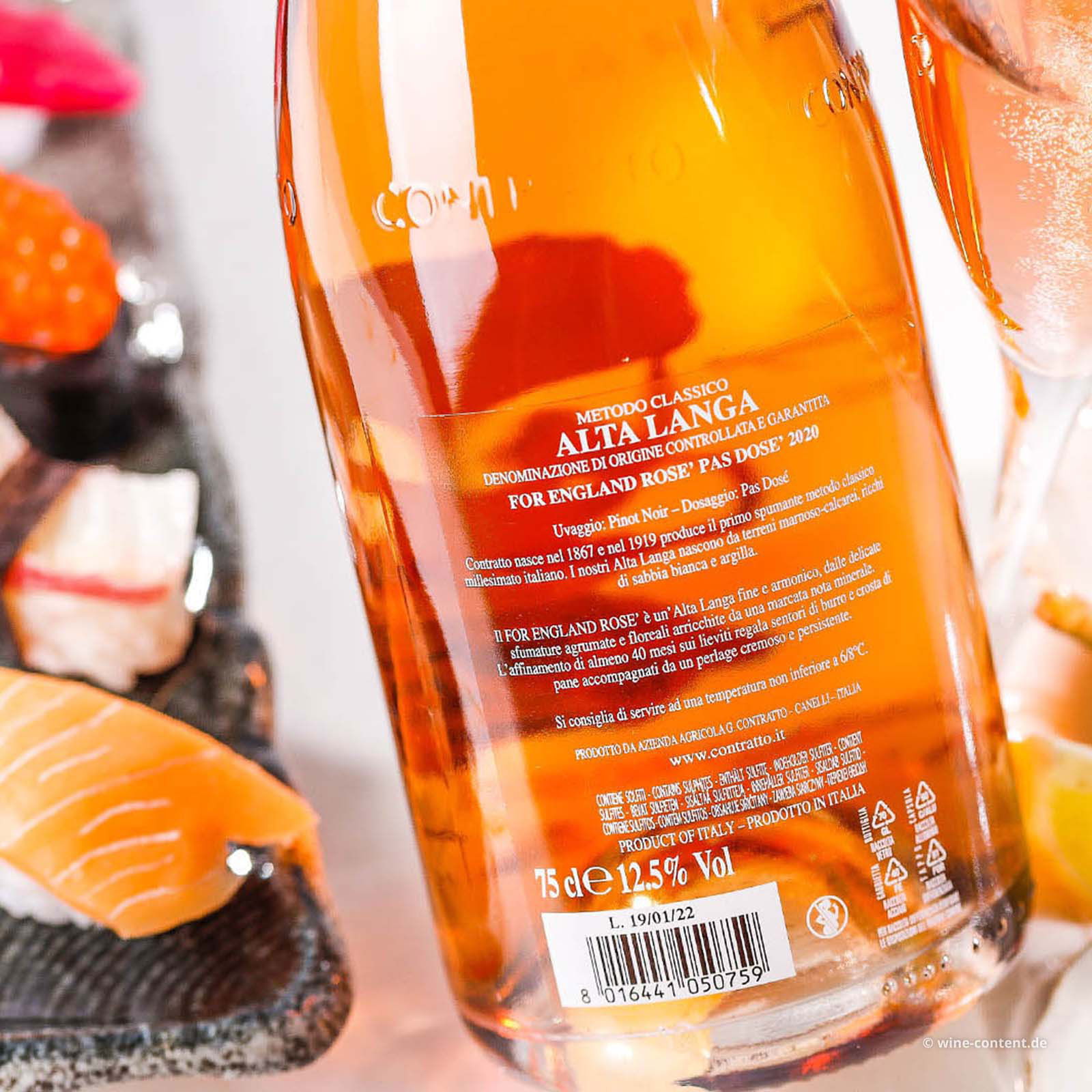 Alta Langa Rosé 2020 For England Pas Dosé Bio