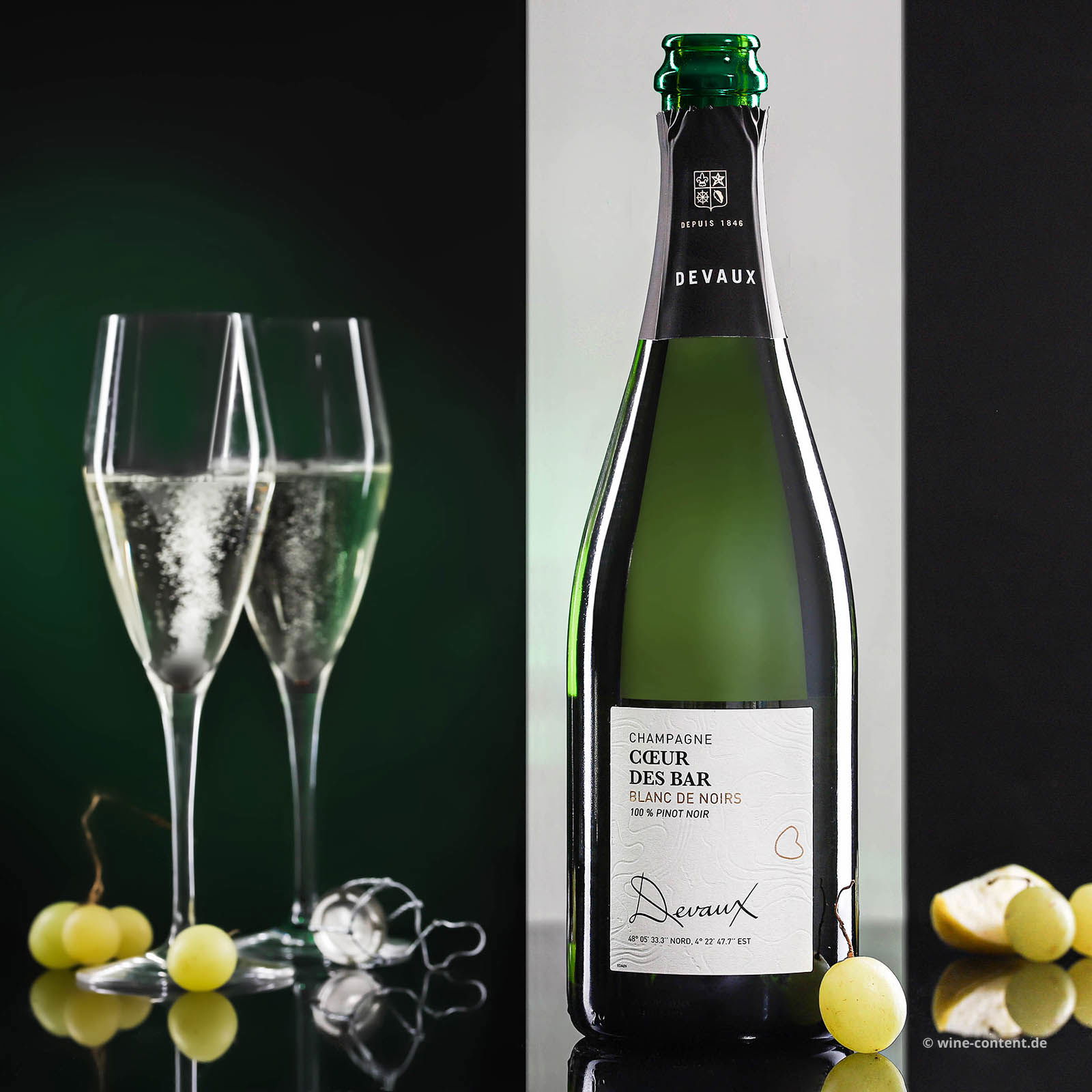 Champagner Blanc de Noirs Coeur des Bar Brut