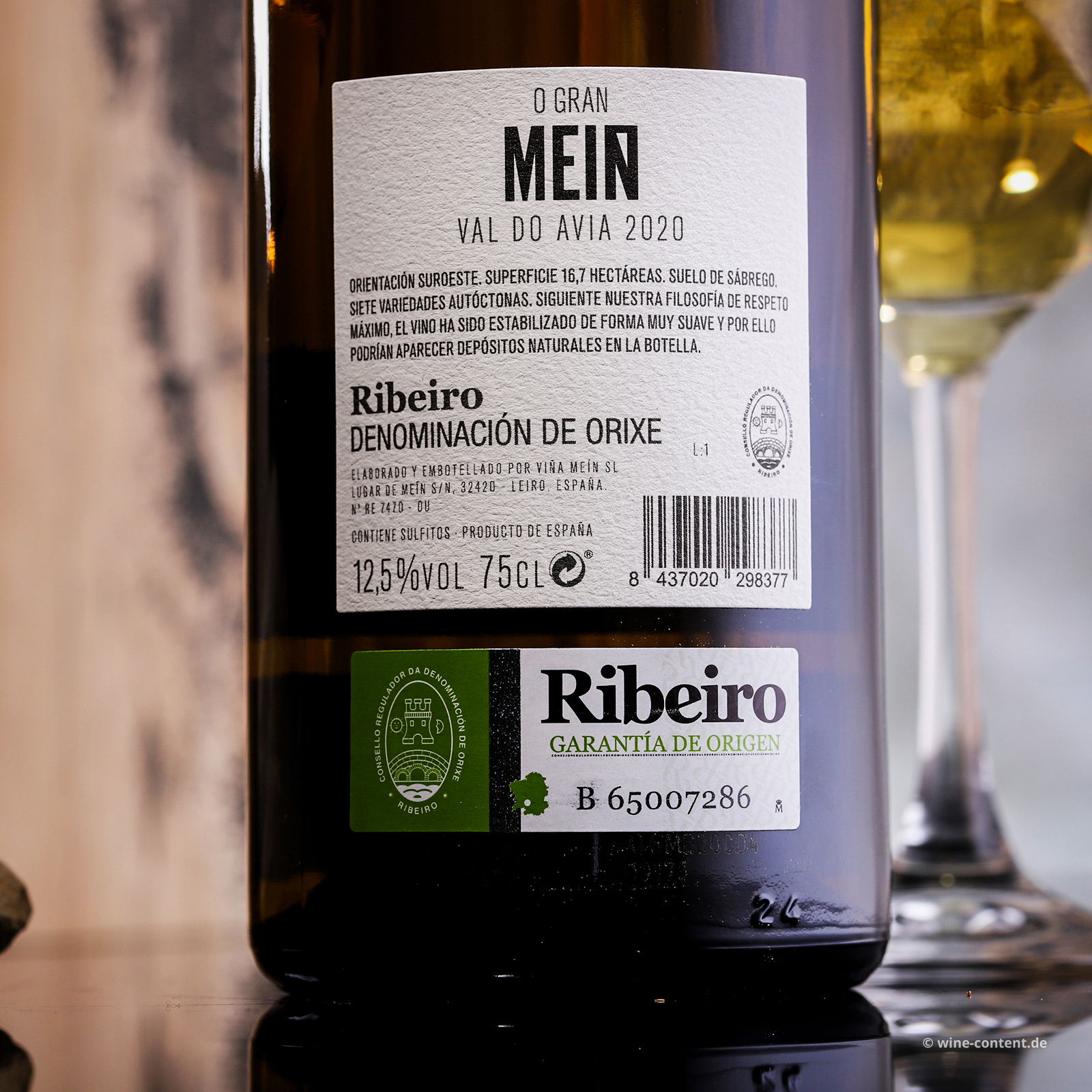 6er-Holzkiste Ribeiro Blanco 2020 O Gran Meín
