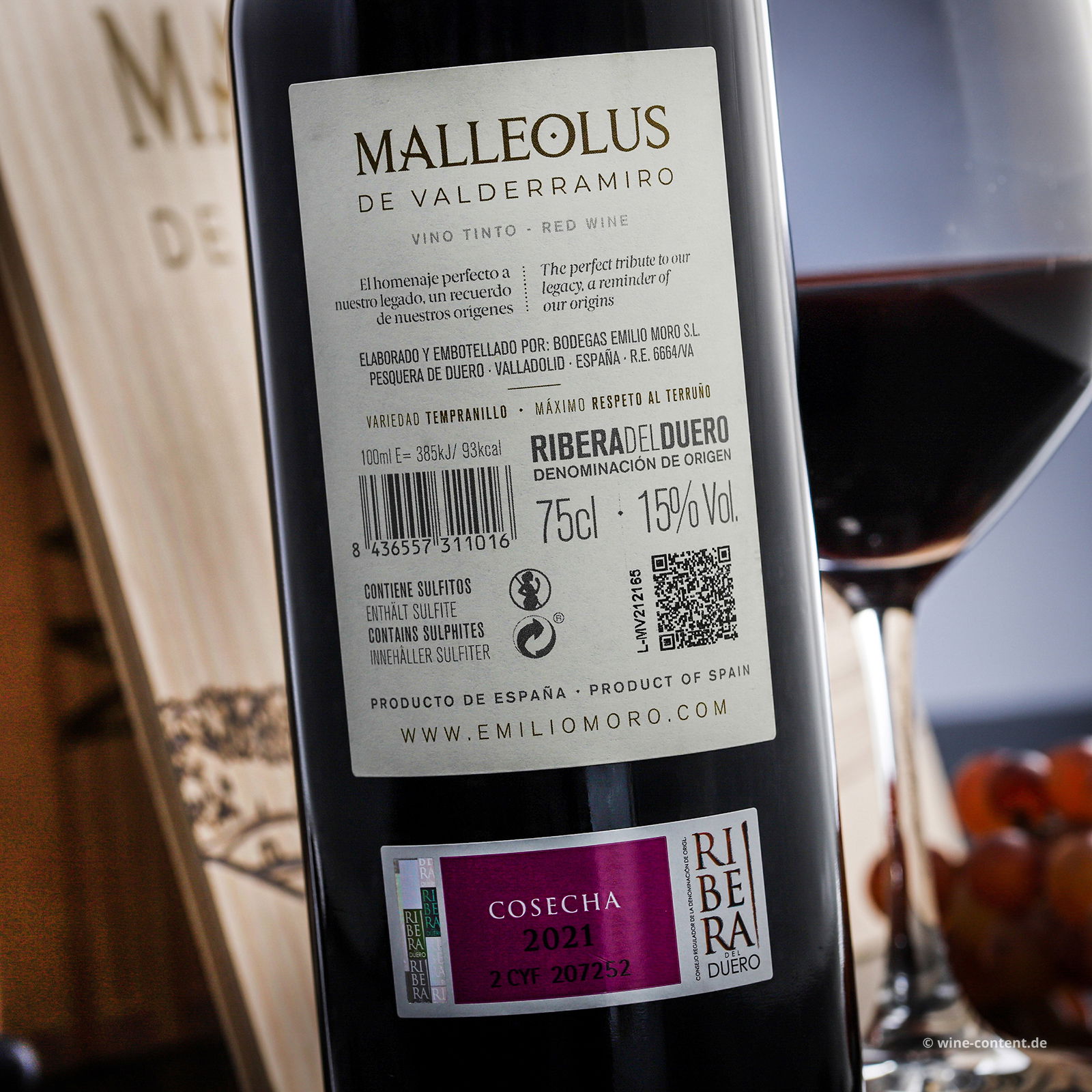 3er-Holzkiste Malleolus de Valderramiro 2021