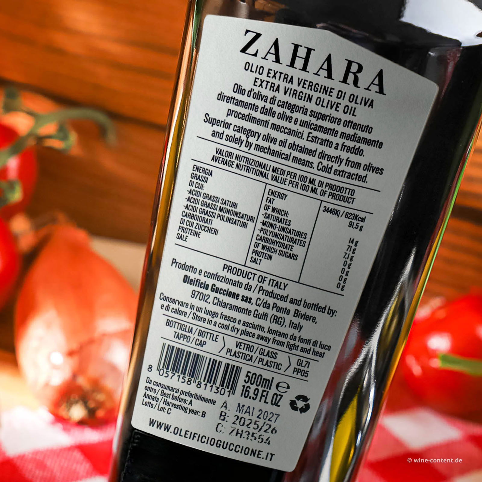 0,5 L Olivenöl Extra Vergine 2025 Zahara