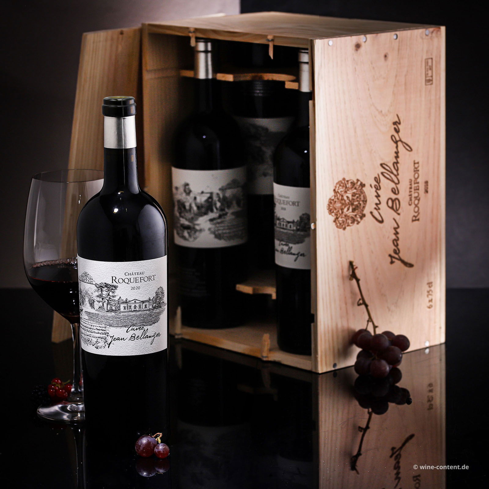 6er-Holzkiste Bordeaux Supérieur 2020 Jean Bellanger