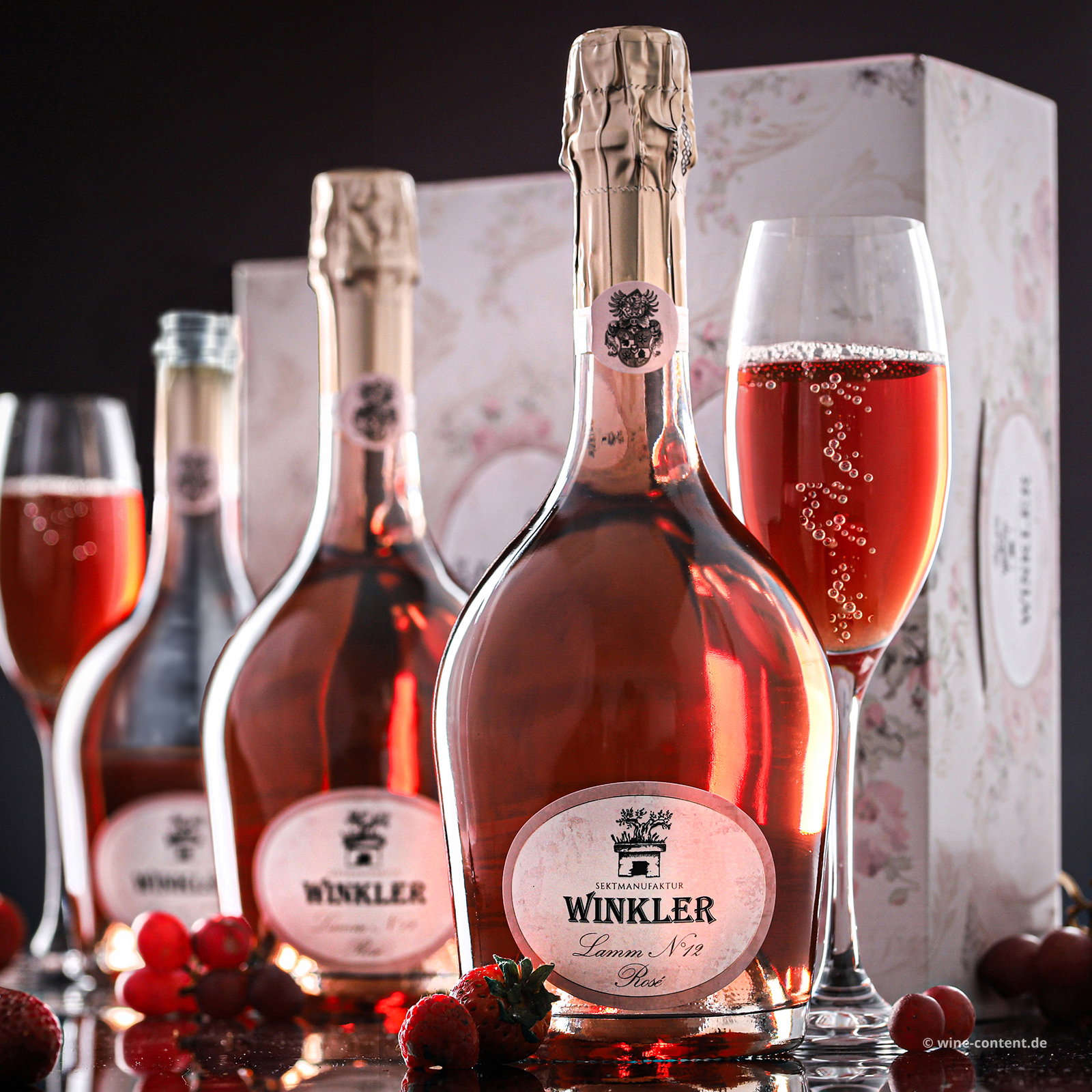 3er-Paket Spumante Rosé Lamm N°12 Extra Brut in Einzelverpackung