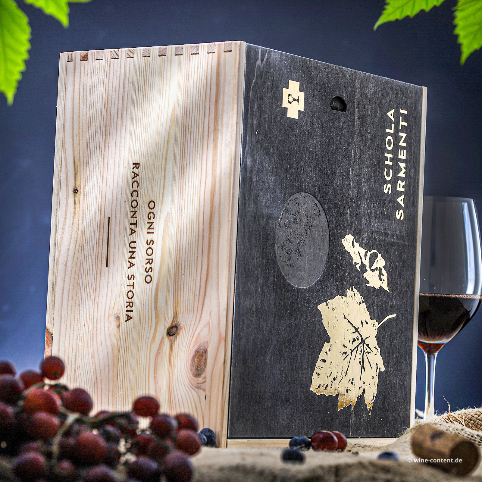 6er-Holzkiste Primitivo Salento 2022 Diciotto +1