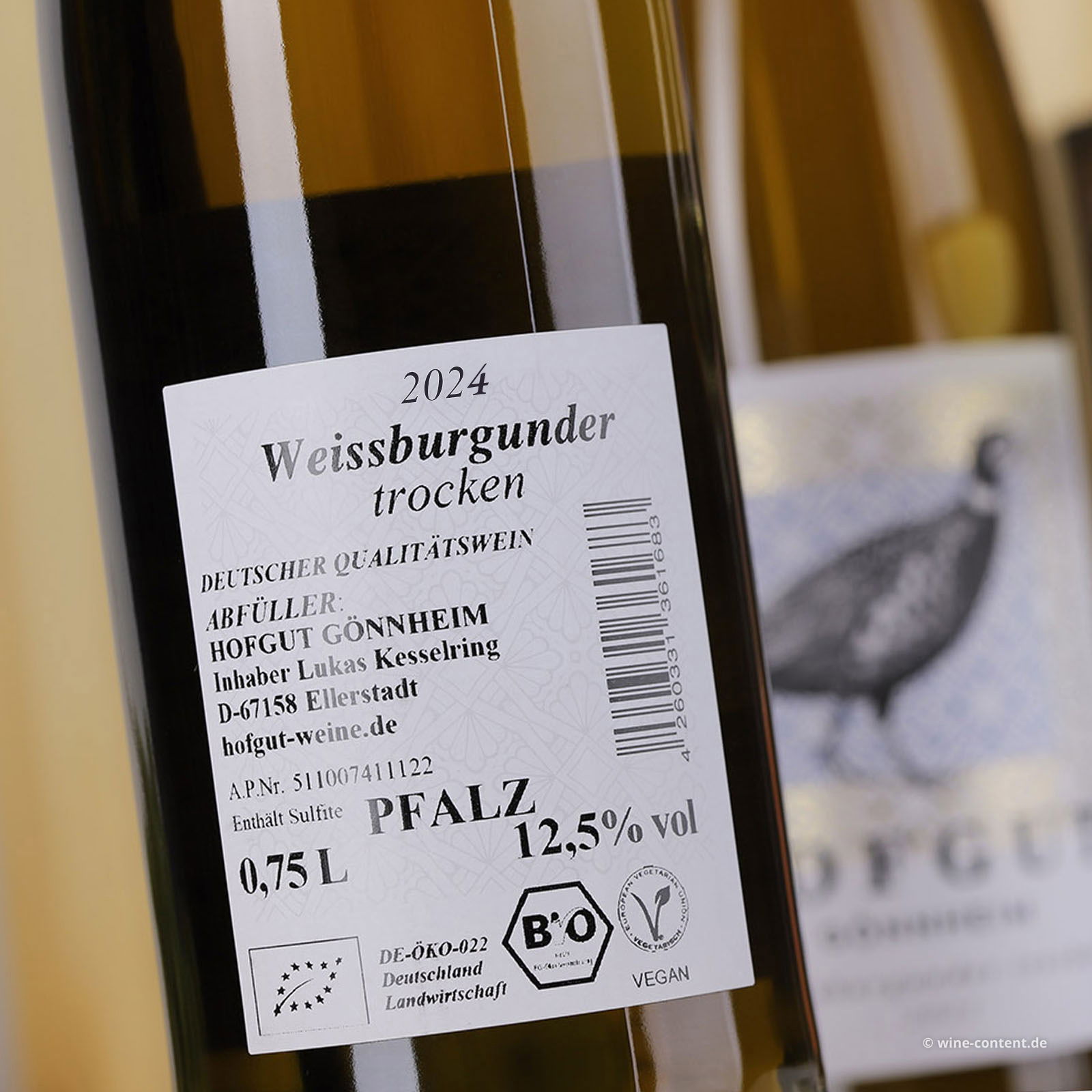 Weißburgunder 2024 Gönnheim Bio