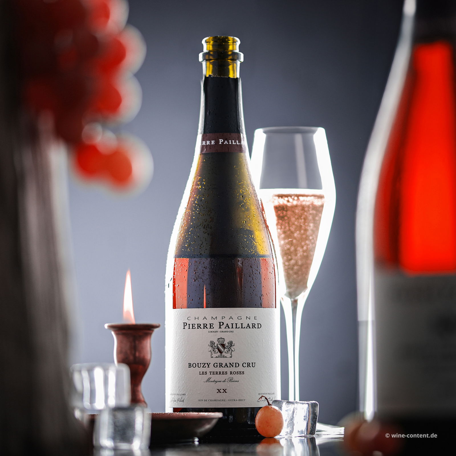 Champagner Rosé Bouzy Grand Cru Les Terres Roses Extra Brut