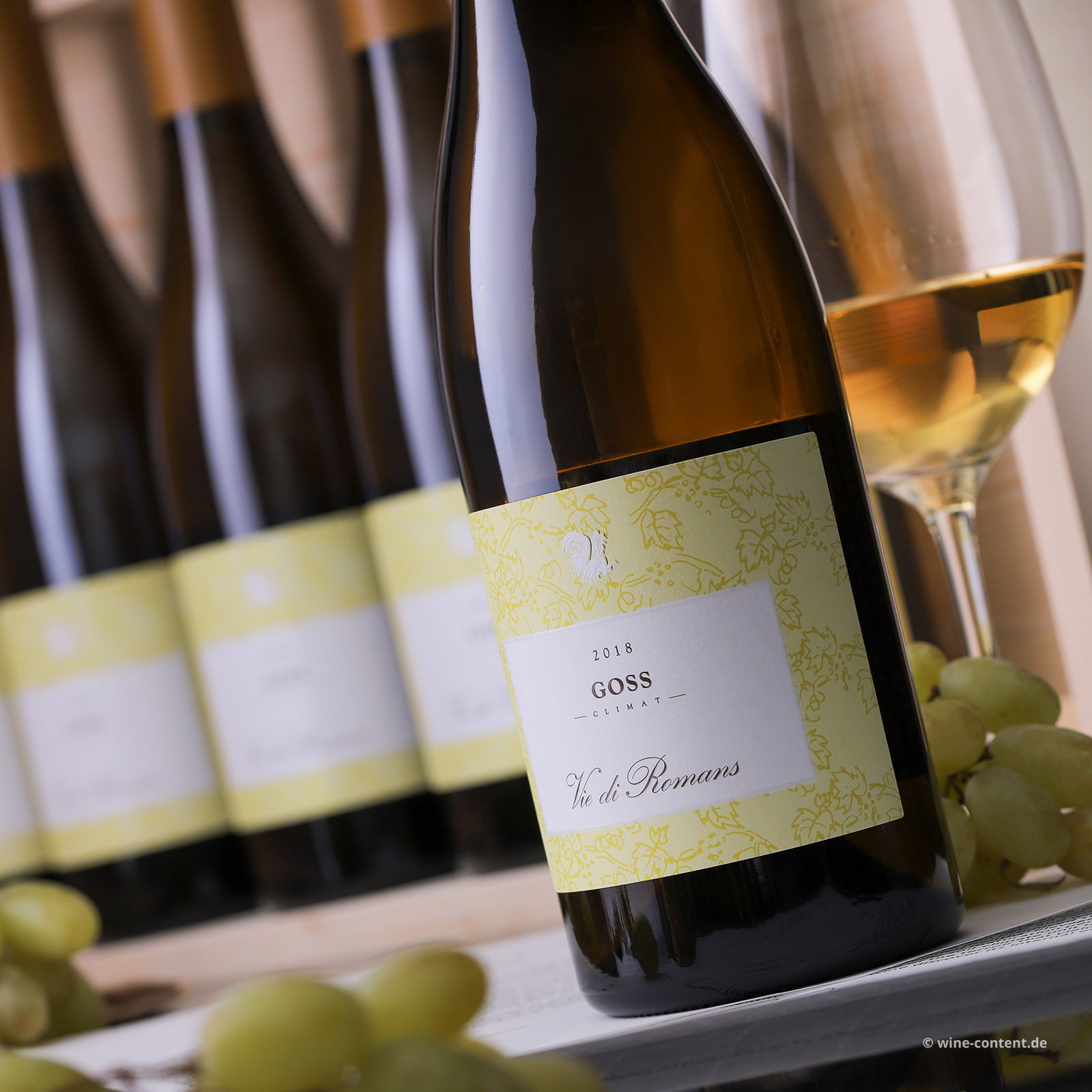 6er-Holzkiste Chardonnay 2018 Goss Climat