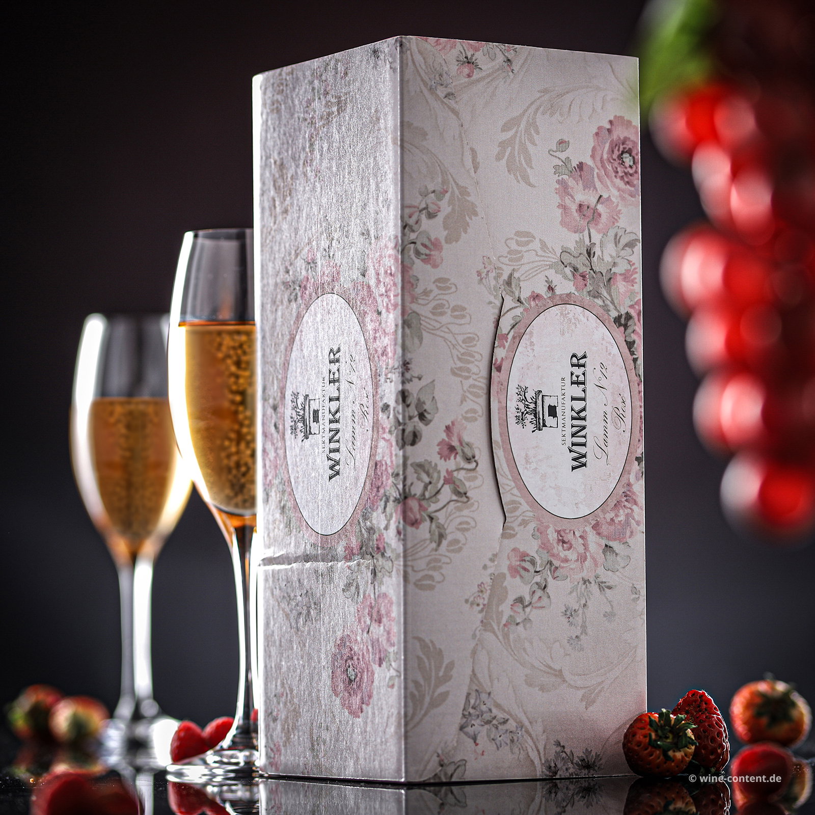 1x Spumante Lamm Rosé N°12 Extra Brut in Geschenkverpackung
