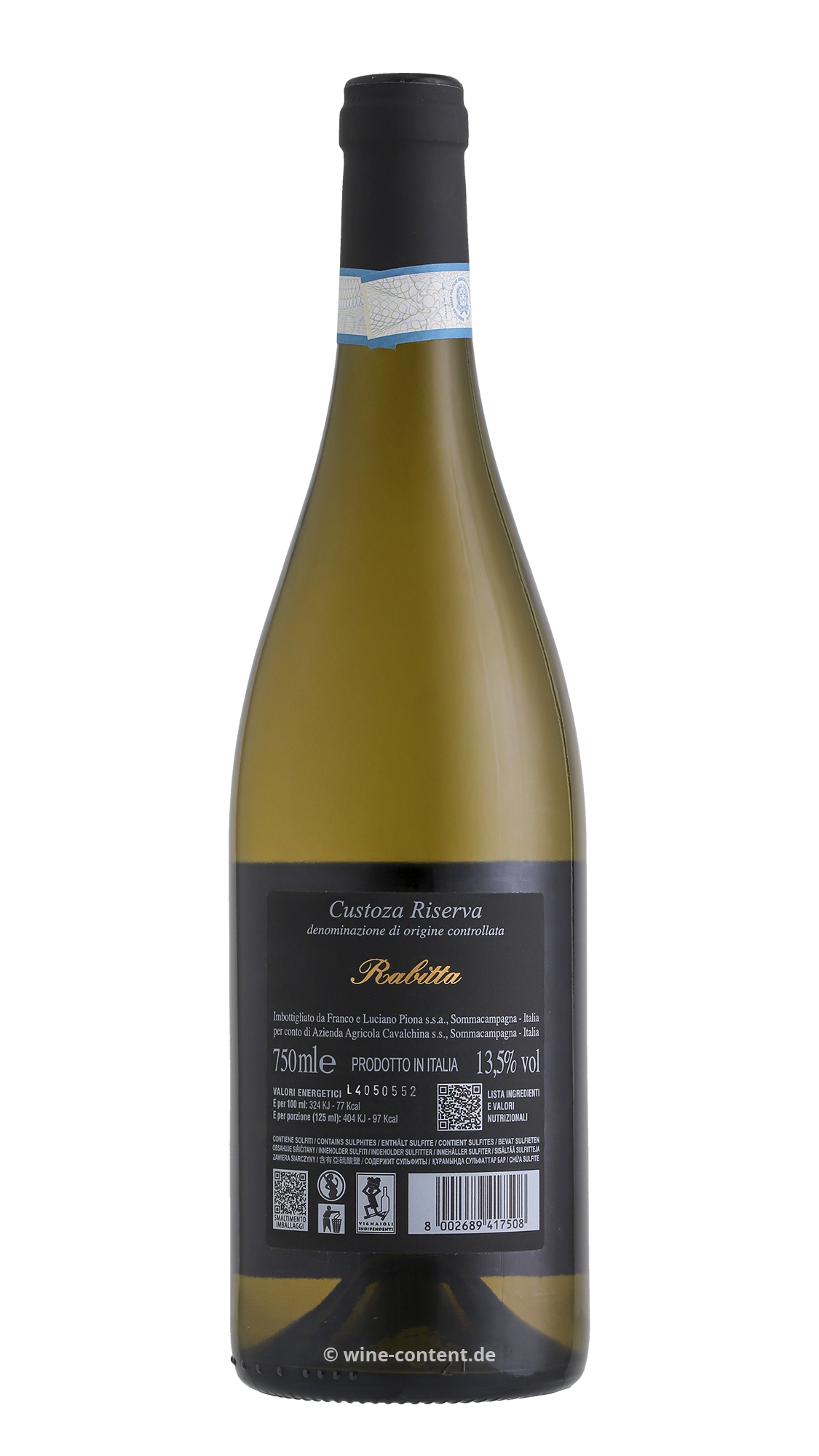 Custoza Riserva 2022 Rabitta