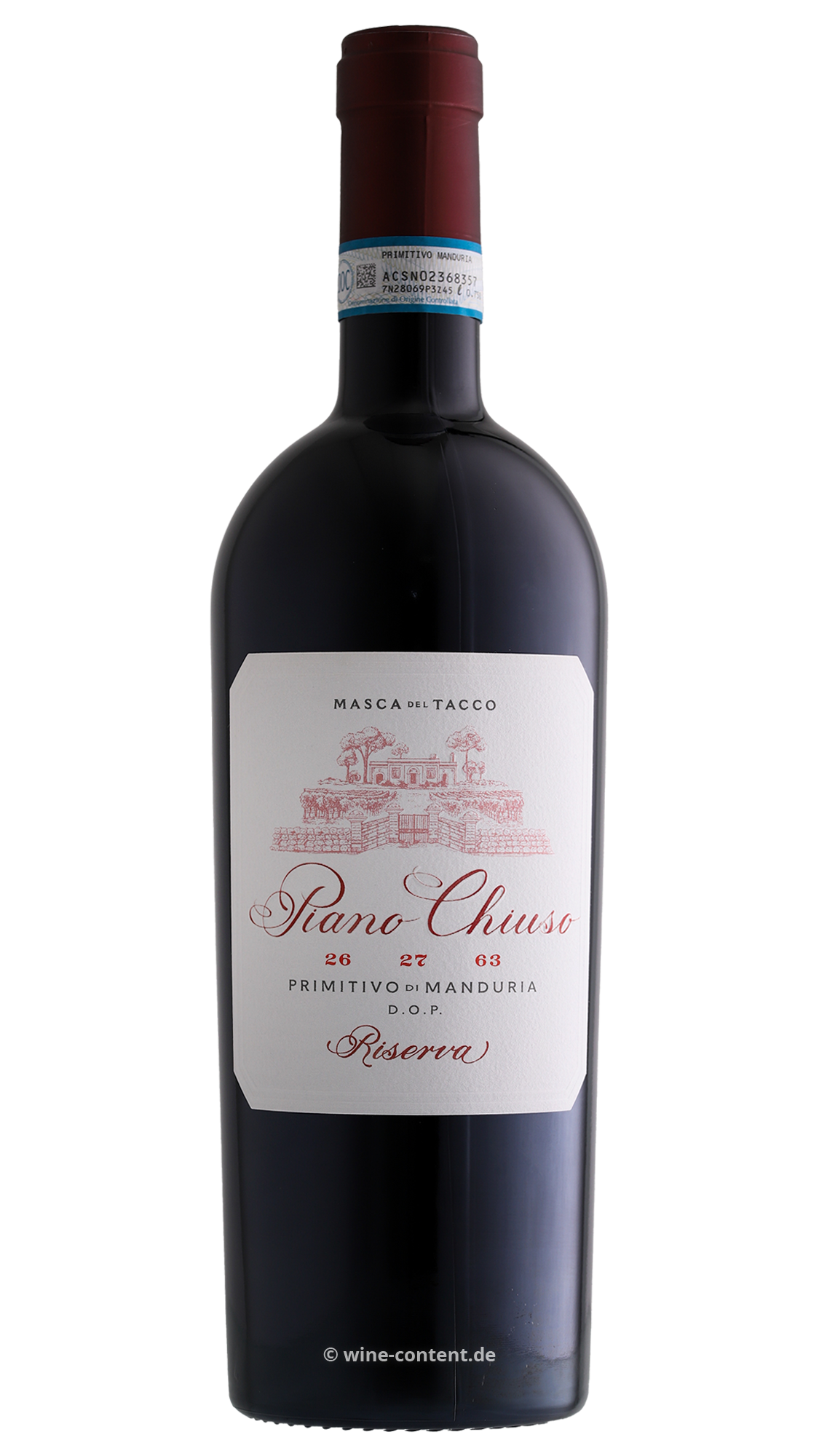 Primitivo di Manduria Riserva 2022 Piano Chiuso