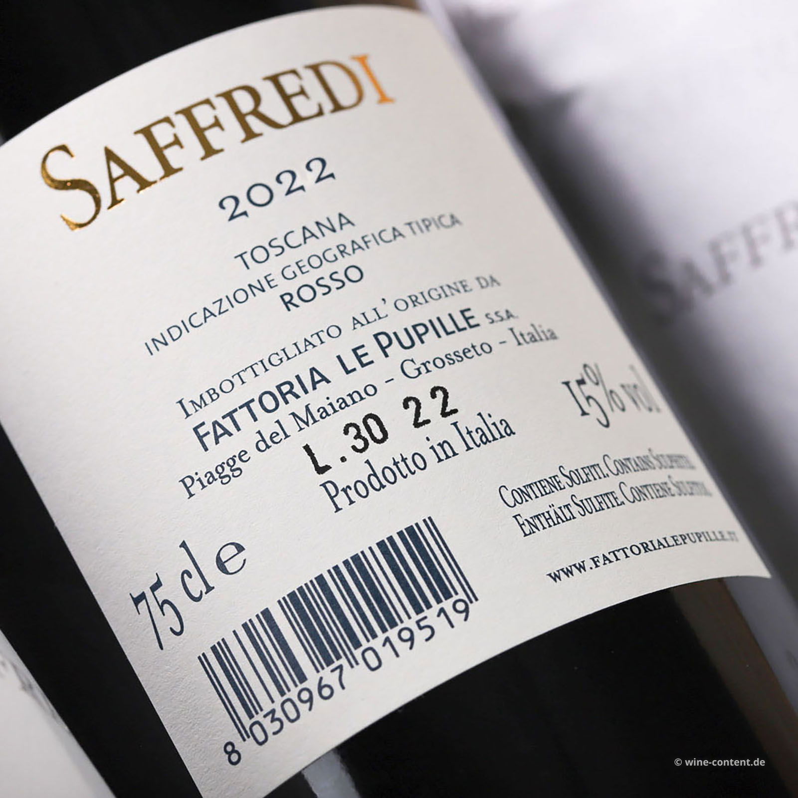 6er-Holzkiste Saffredi 2022