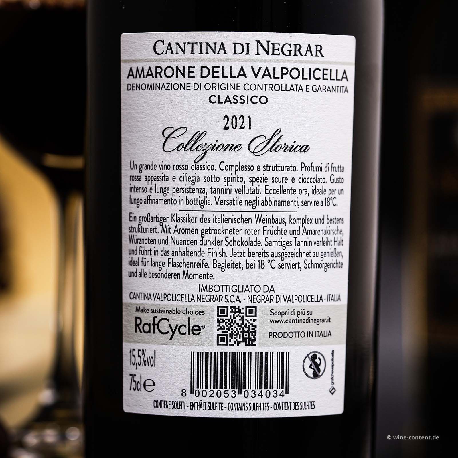 Amarone Classico 2021 Etichetta Nera
