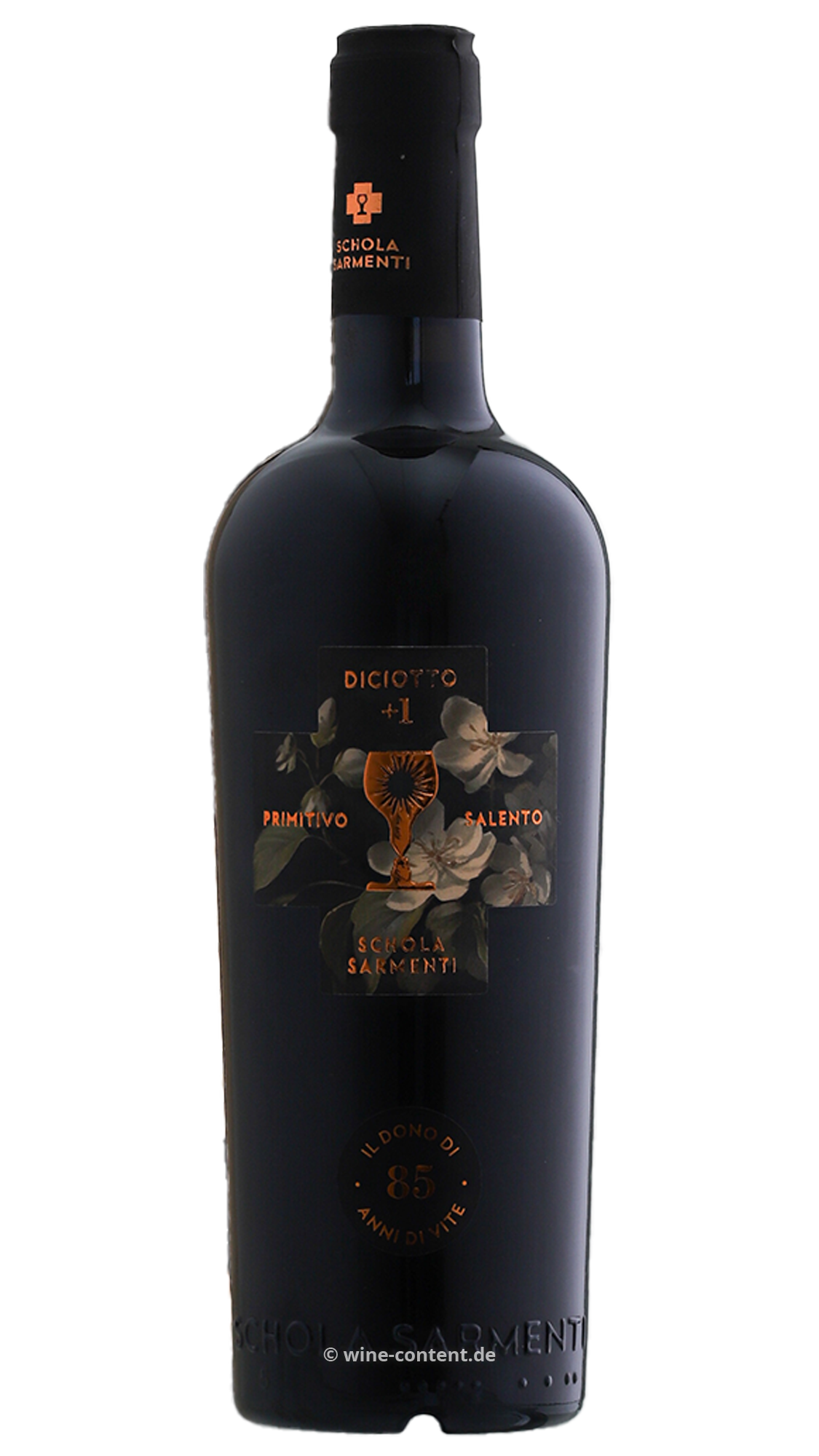 6er-Holzkiste Primitivo Salento 2021 Diciotto +1