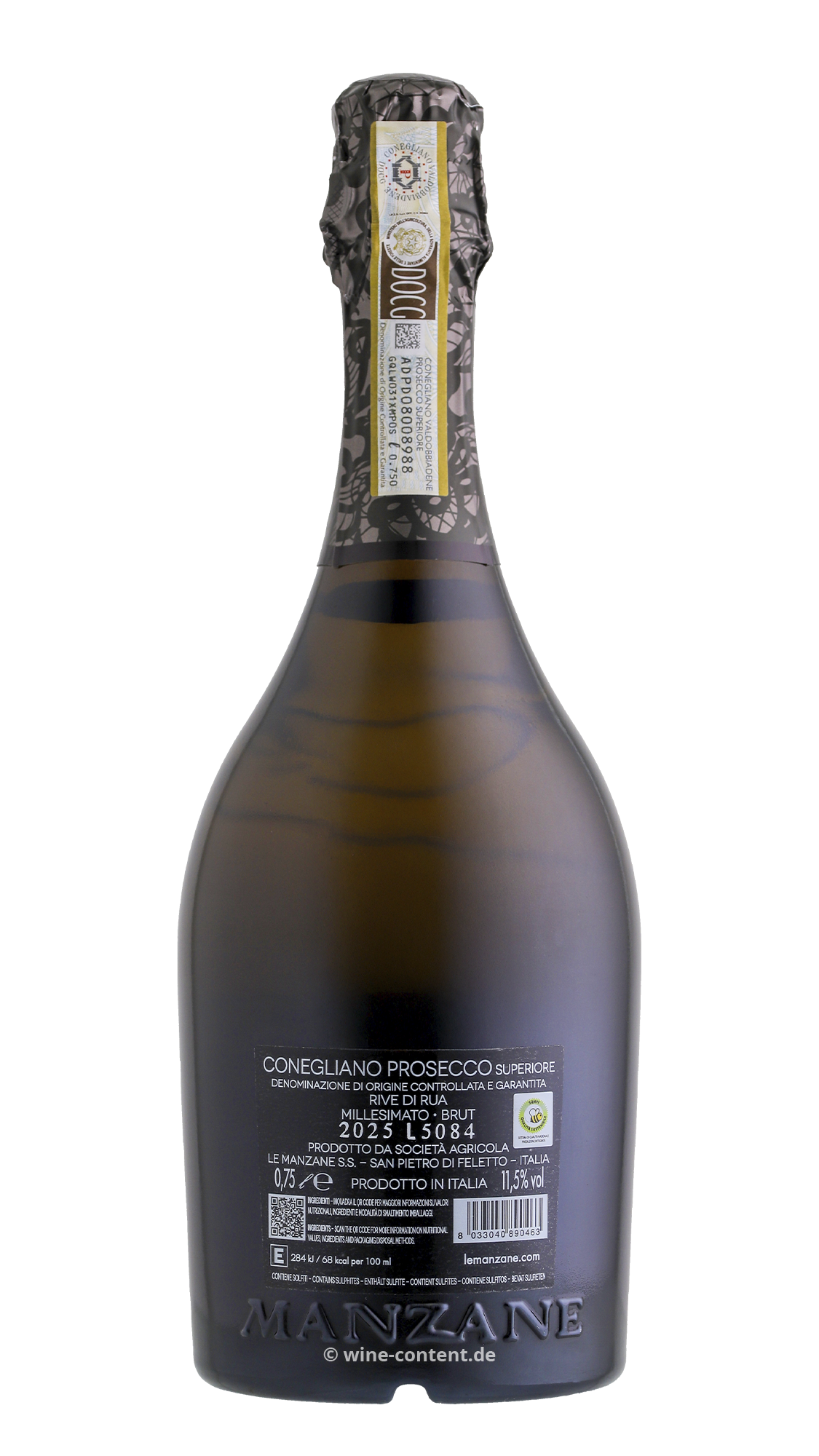 Prosecco Superiore 2025 Rive di Rua Springo Black Brut