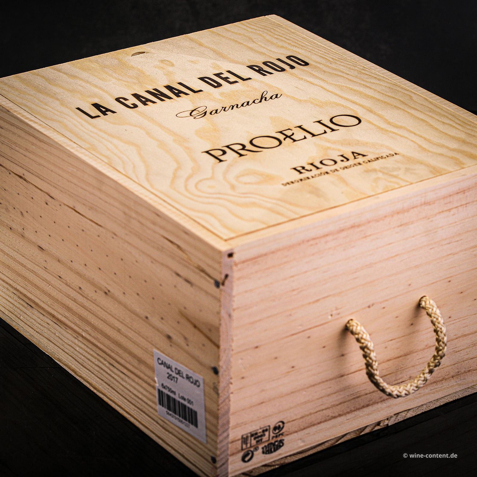 6er-Holzkiste Rioja 2017 Garnacha La Canal del Rojo