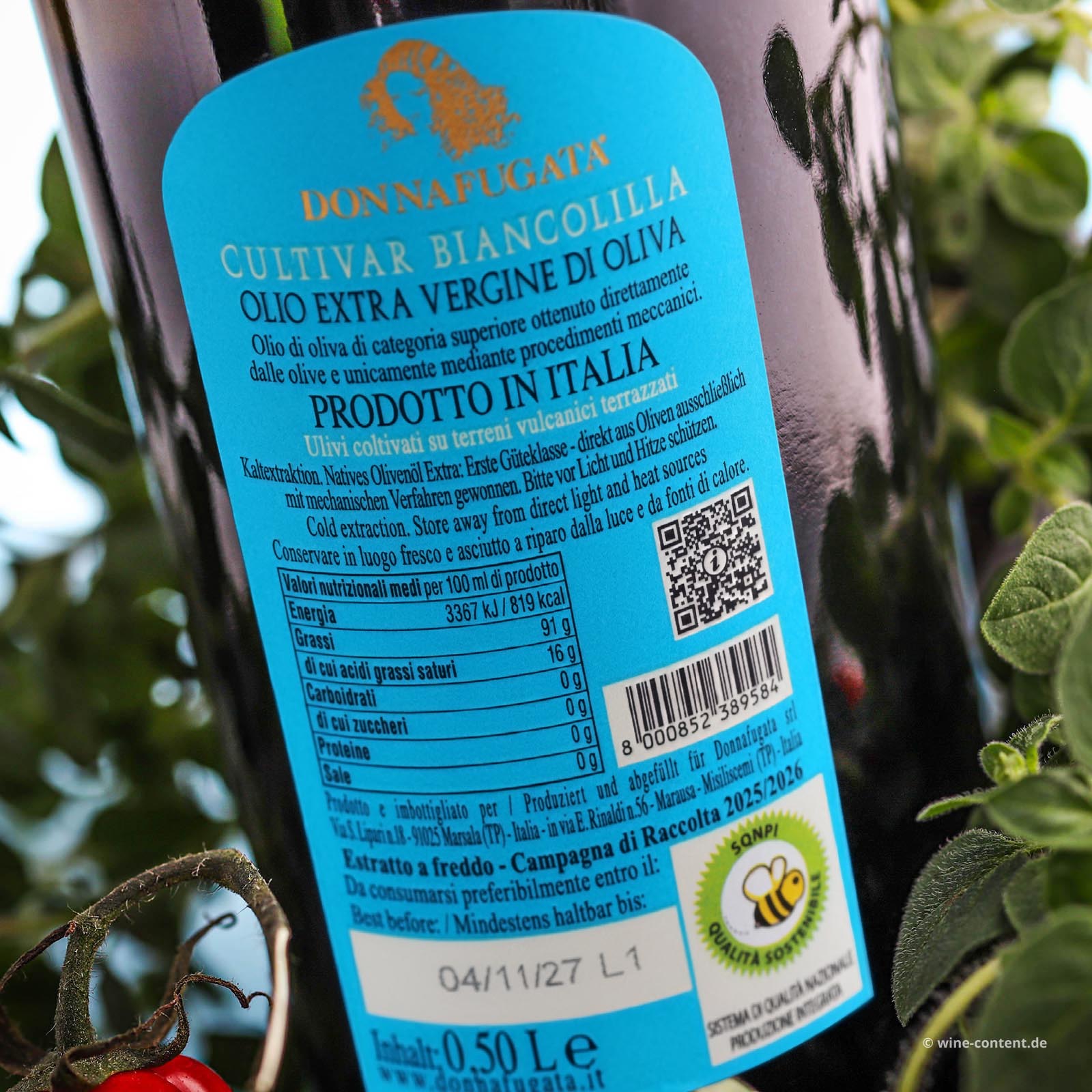 4er-Paket 0,5 L Olivenöl Extra Vergine 2025