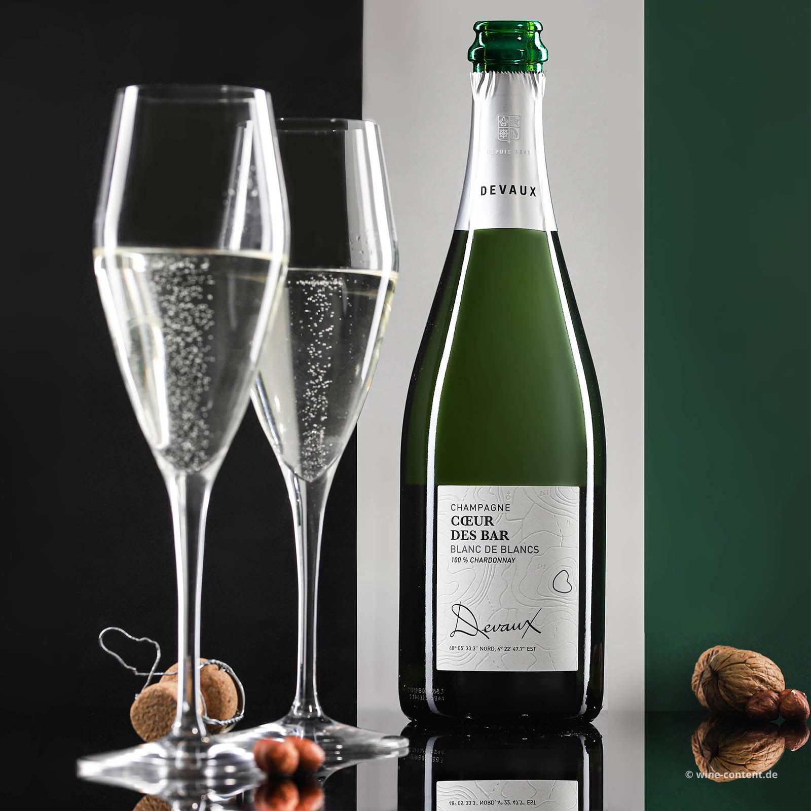 Champagner Blanc de Blancs Coeur des Bar Brut