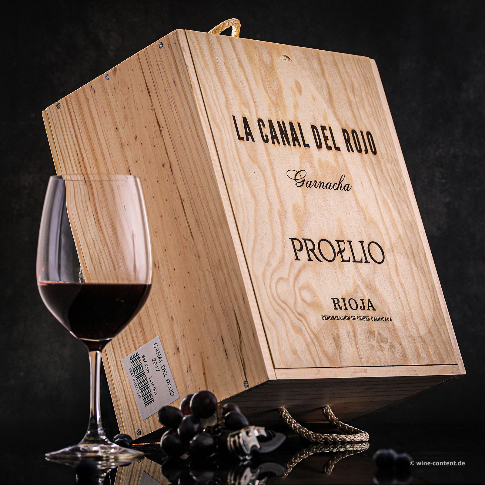 6er-Holzkiste Rioja 2017 Garnacha La Canal del Rojo