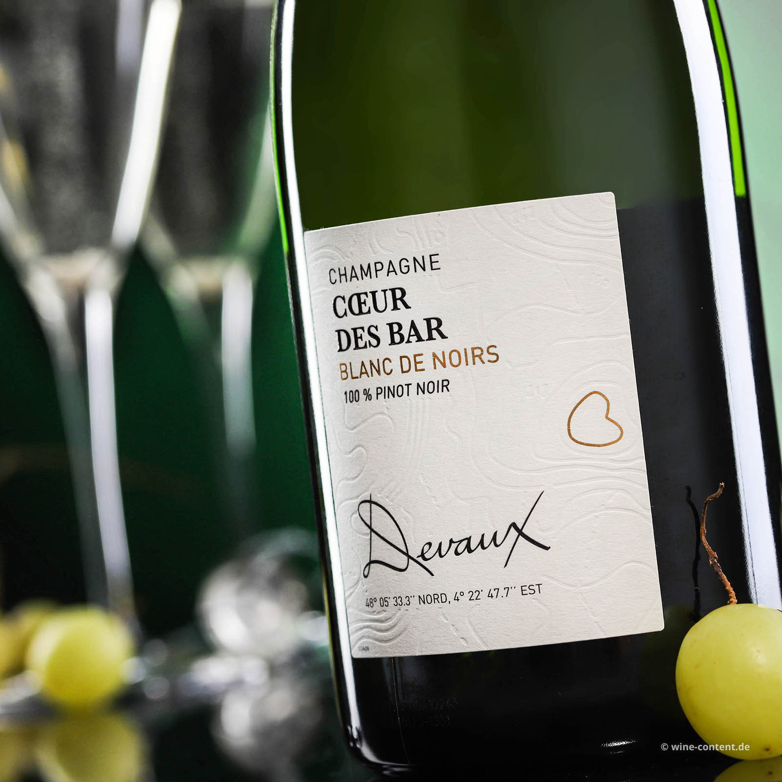 Champagner Blanc de Noirs Coeur des Bar Brut