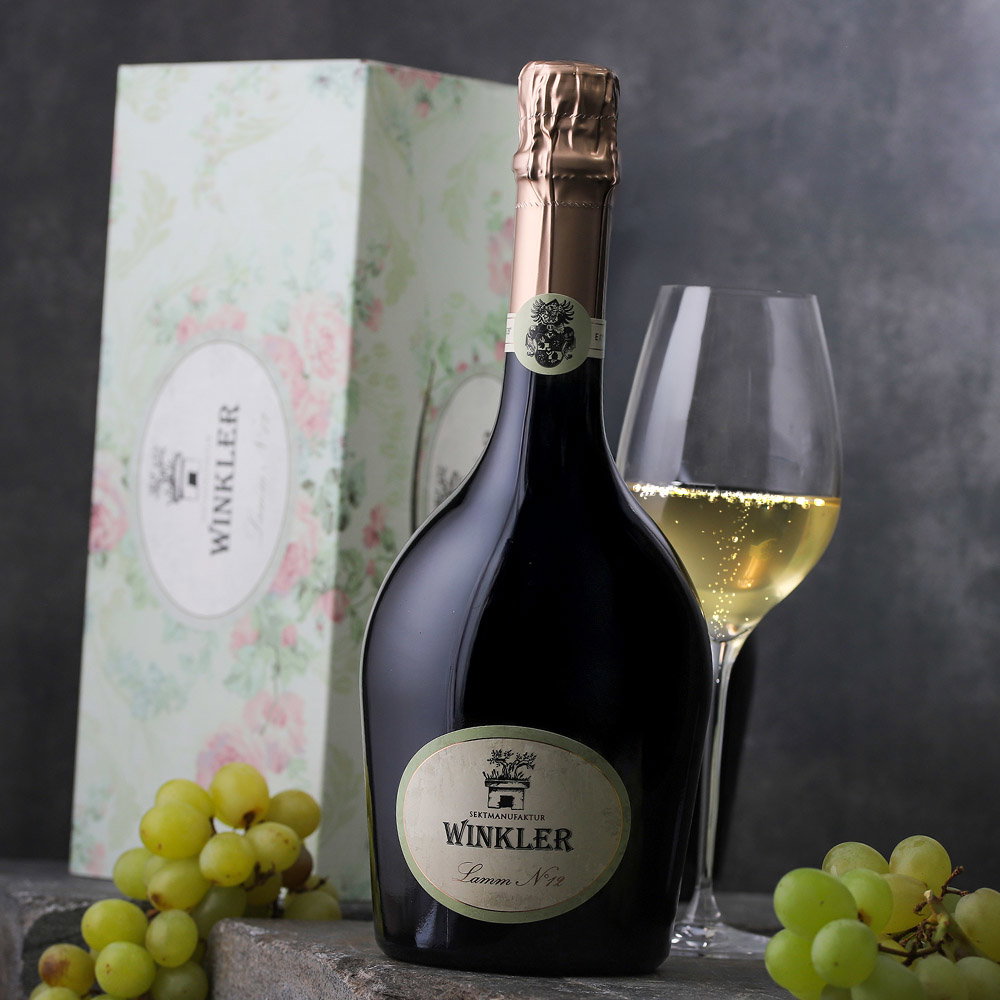 1x Spumante Lamm N°12 Extra Brut in Geschenkverpackung