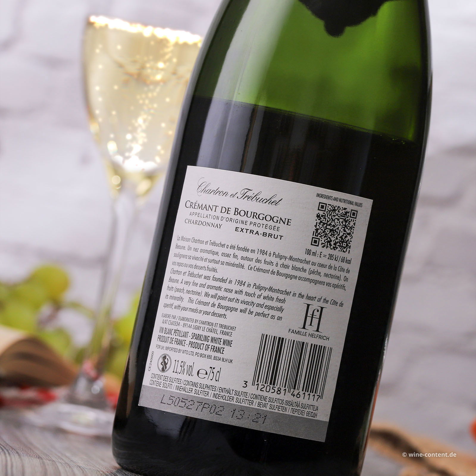 Crémant de Bourgogne Chardonnay 2023 Extra Brut