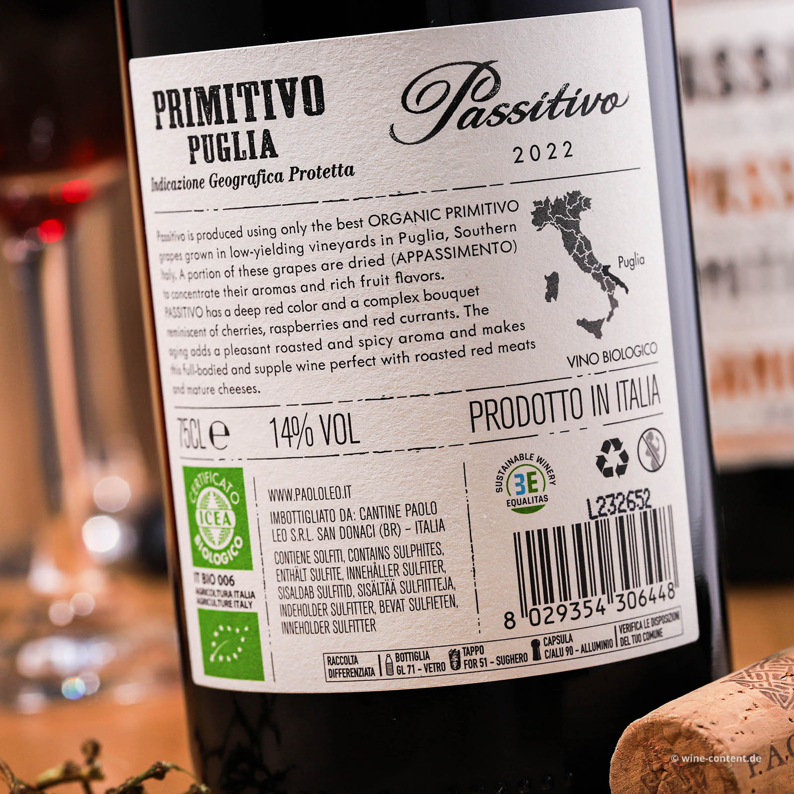Primitivo 2022 Passitivo Bio