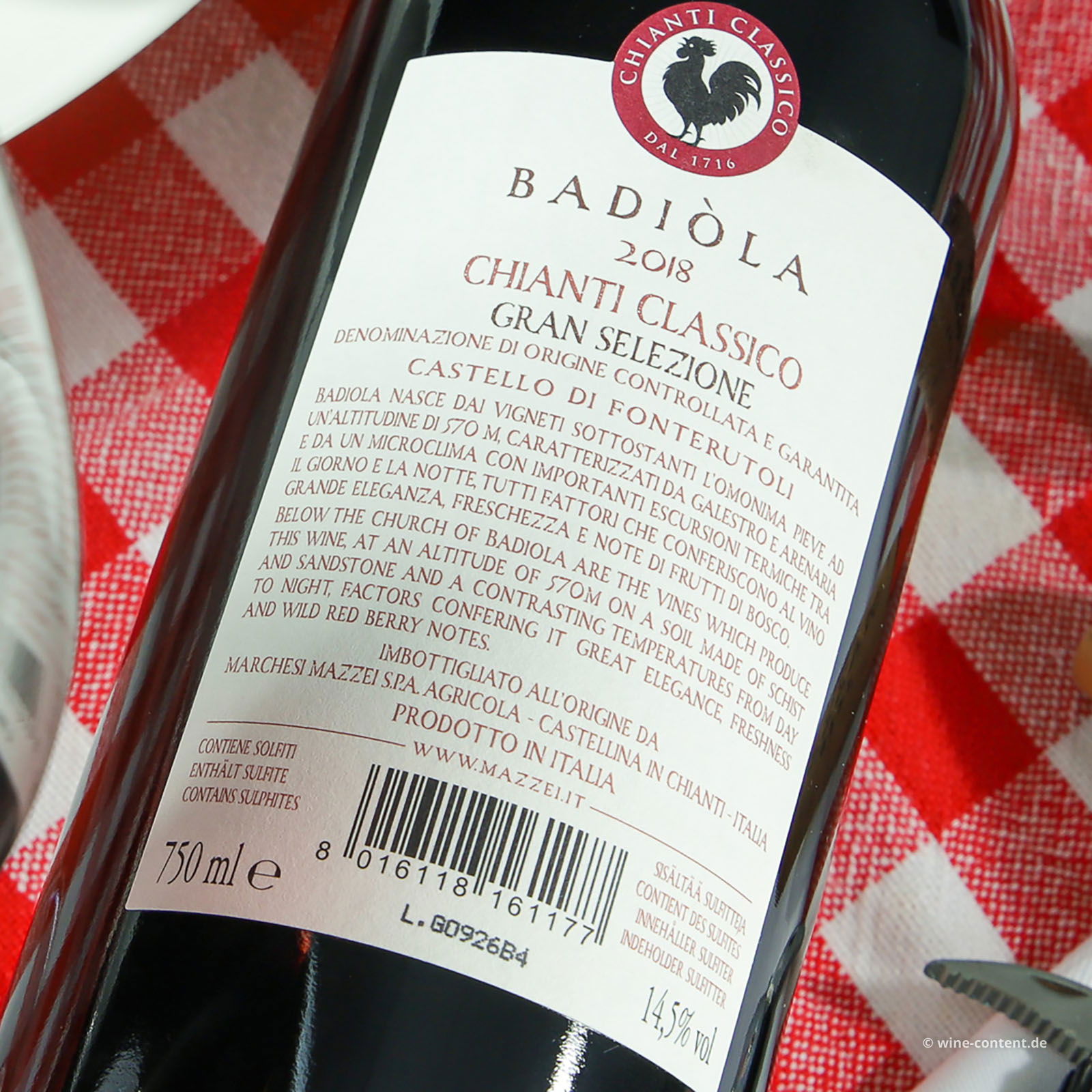 Chianti Classico Gran Selezione 2018 Badiòla