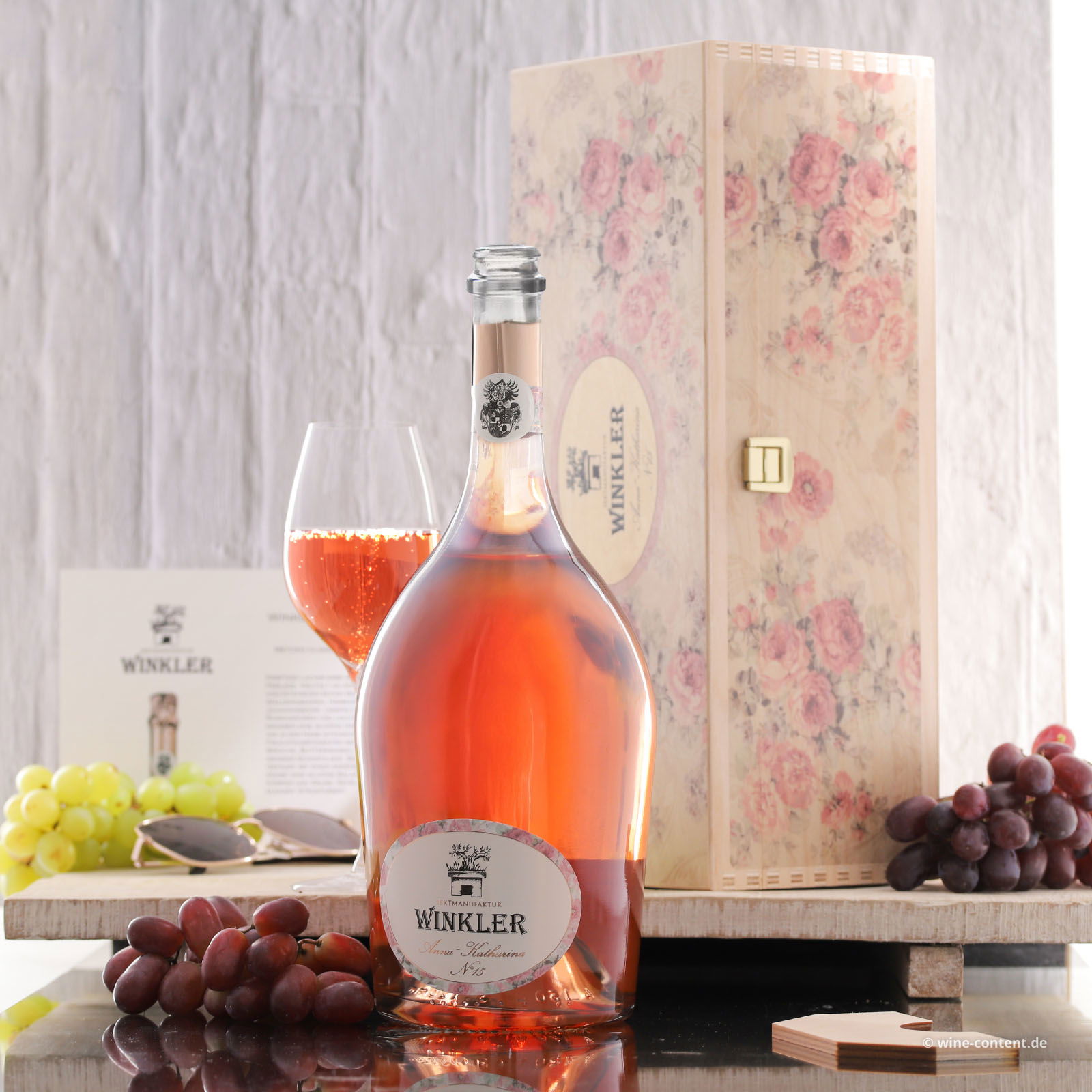 Spumante Rosé Anna-Katharina N°15 Extra Brut in Holzkiste