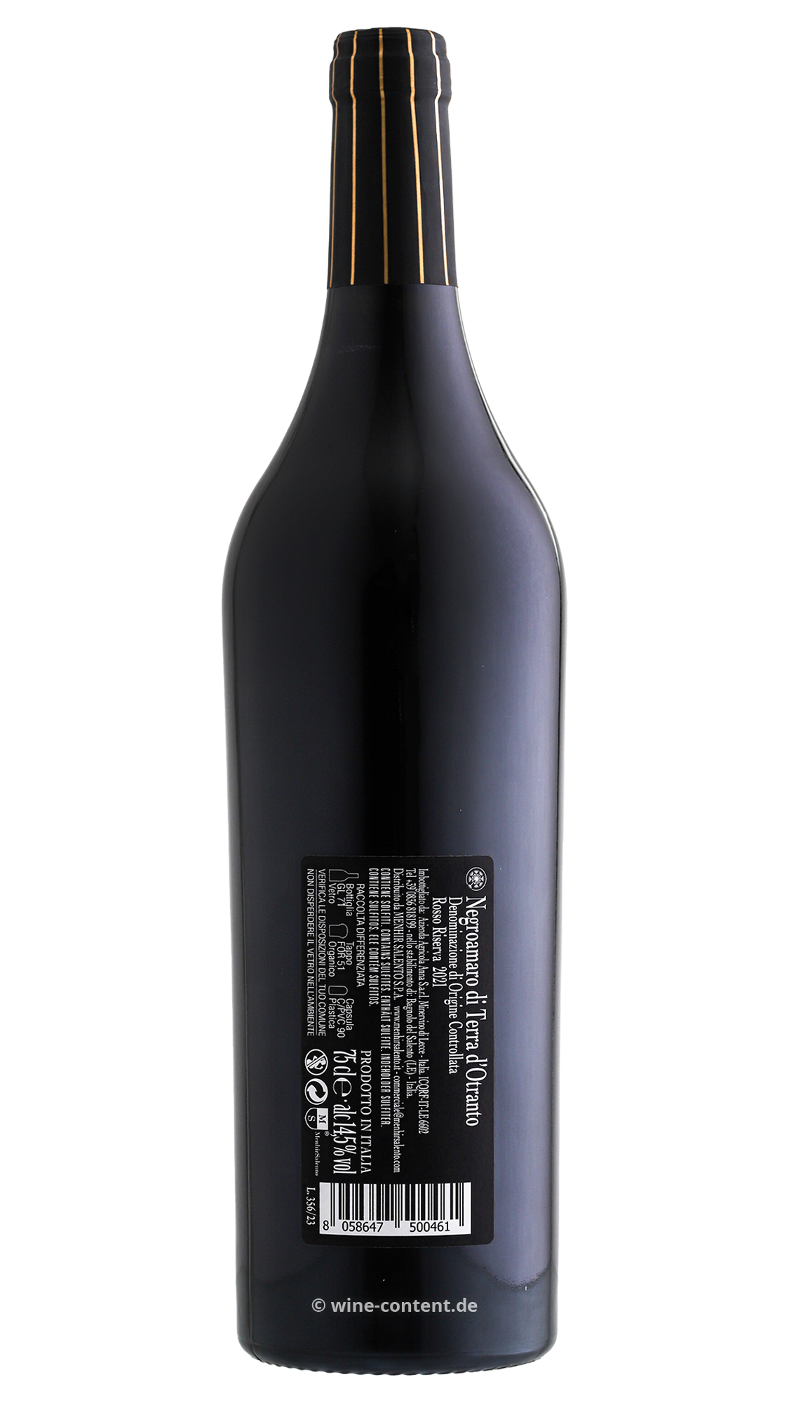 Negroamaro Terra d'Otranto Riserva 2021 Filo