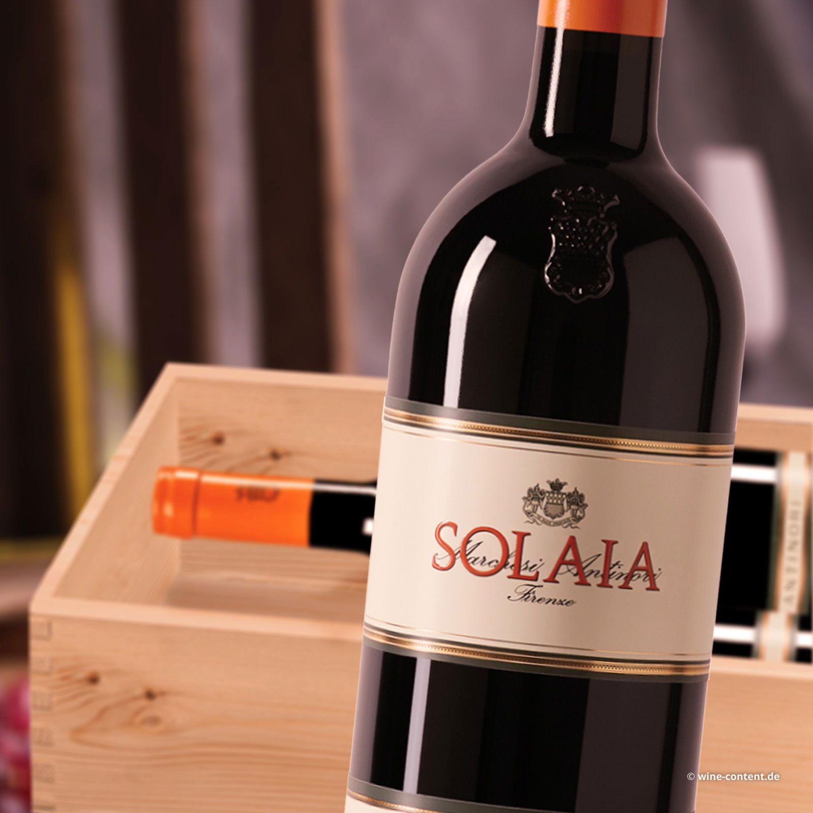 3er-Holzkiste Solaia 2022