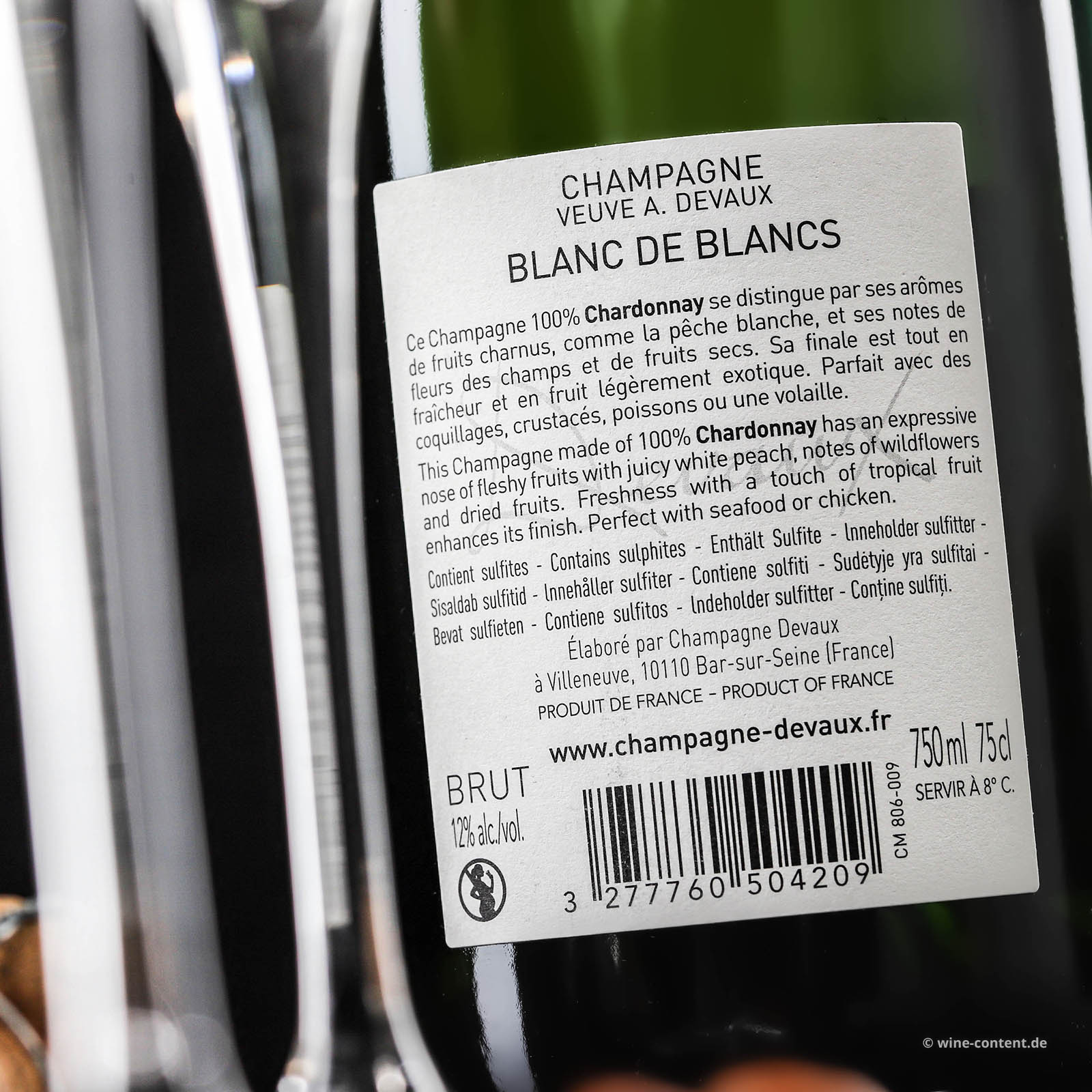 Champagner Blanc de Blancs Coeur des Bar Brut