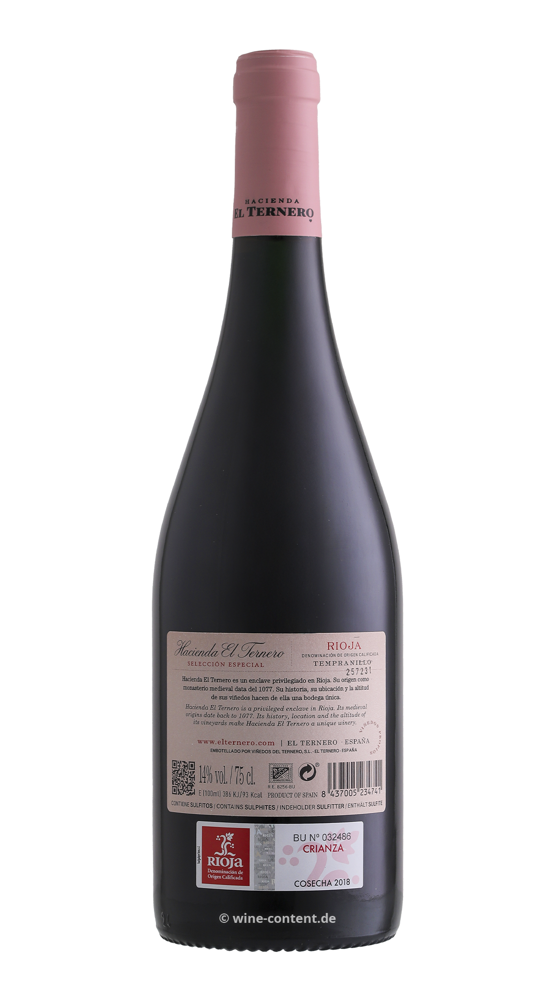 Rioja Crianza 2018 Selección Especial
