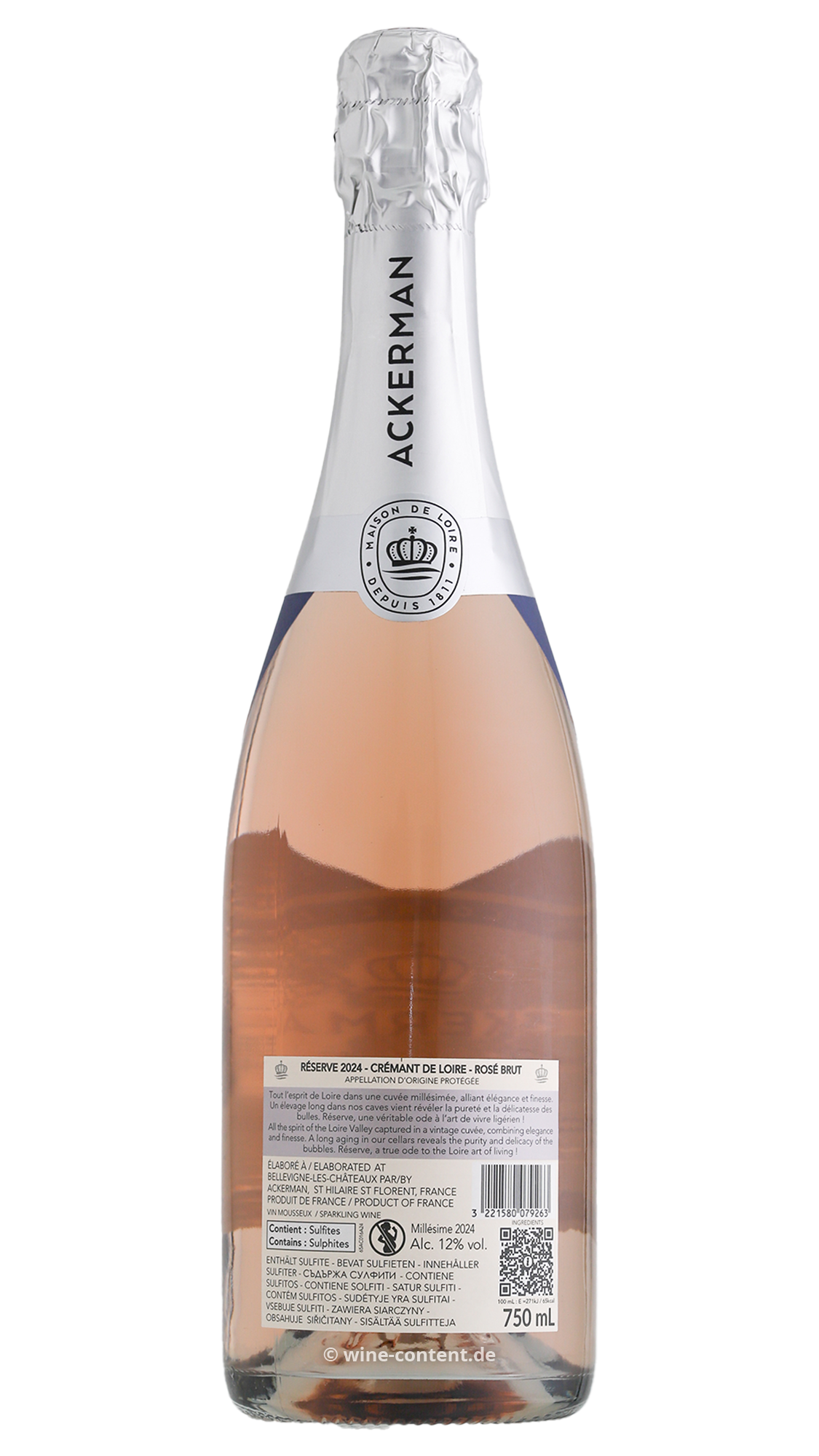 Crémant de Loire Rosé 2024 Réserve Brut