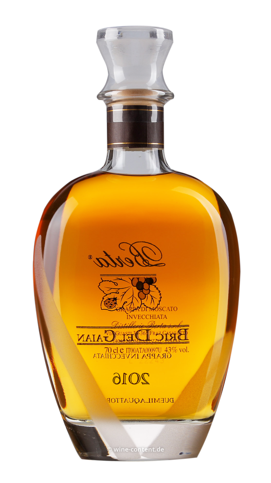 Grappa Bric del Gaian 2016 (Moscato)