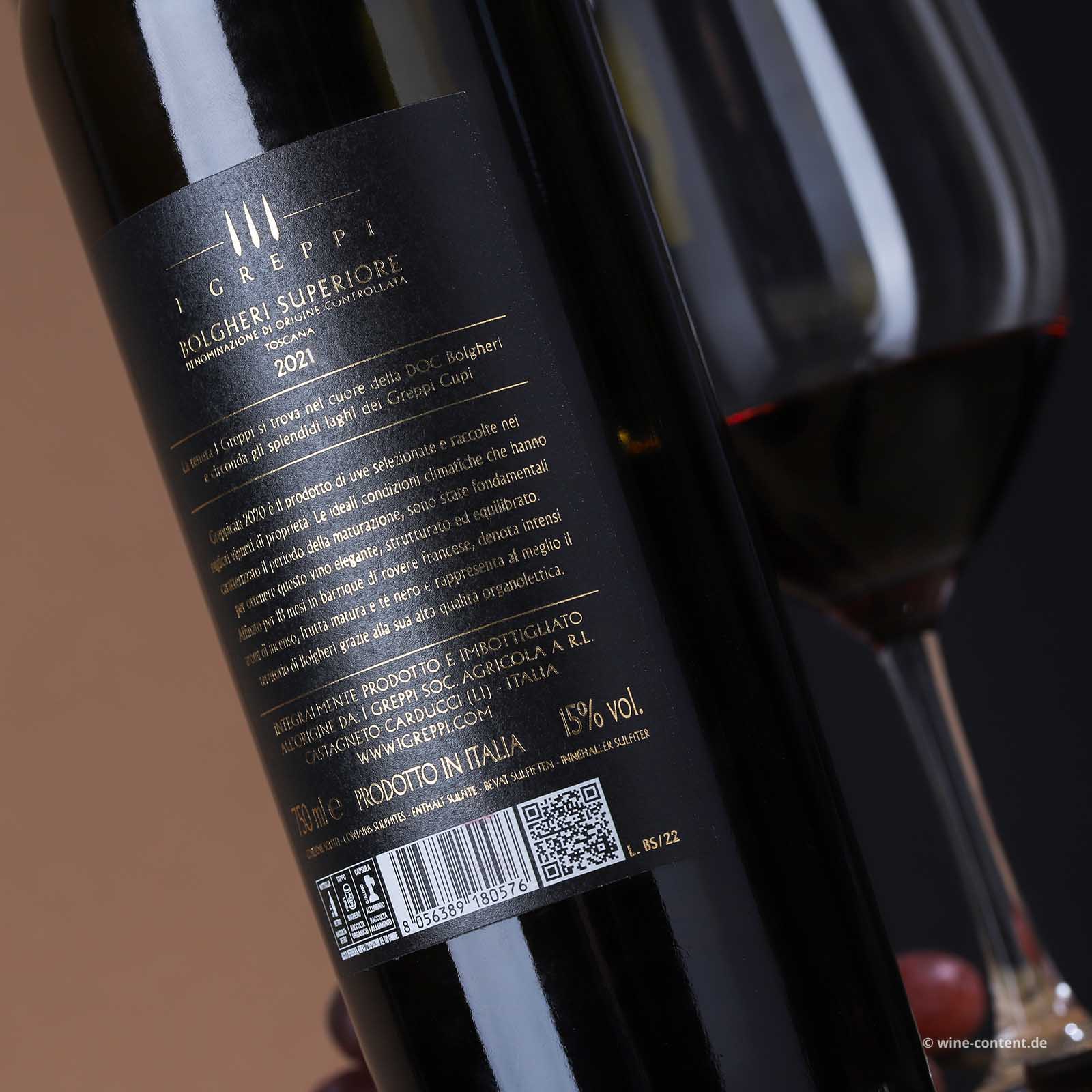 Bolgheri Rosso Superiore 2021 Greppicaia