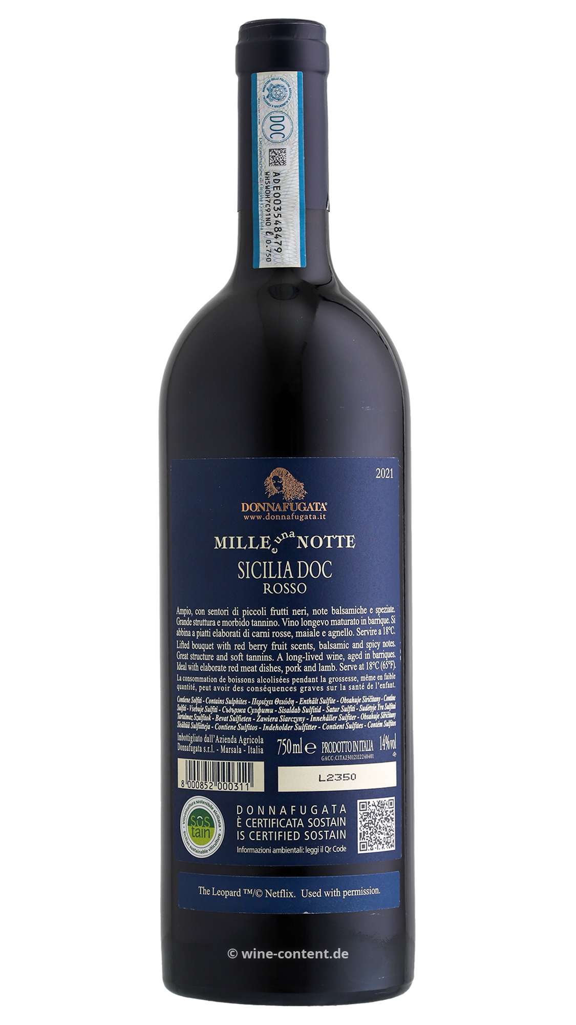 Special Edition Mille e una Notte 2021 für die Netflix-Serie Der Leopard